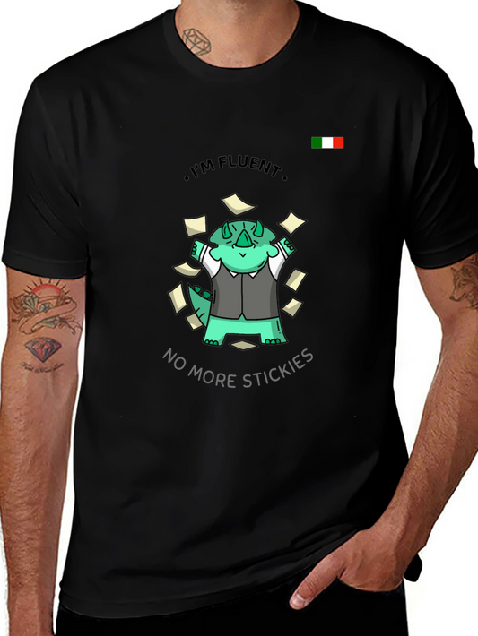 Fluent Dino T-Shirt - No More Stickies!