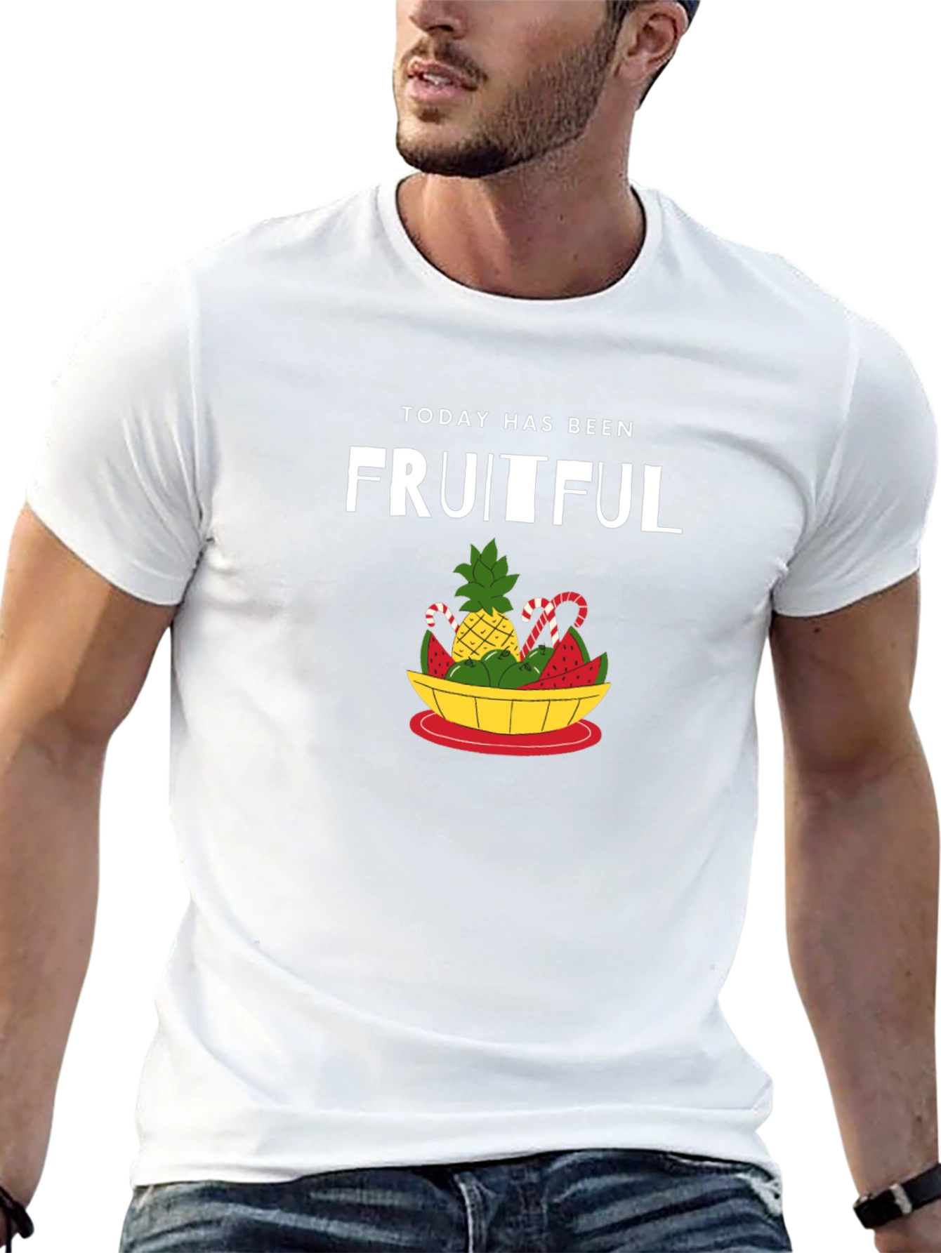 Fruitful Day Graphic T-Shirt - Black Cotton Tee