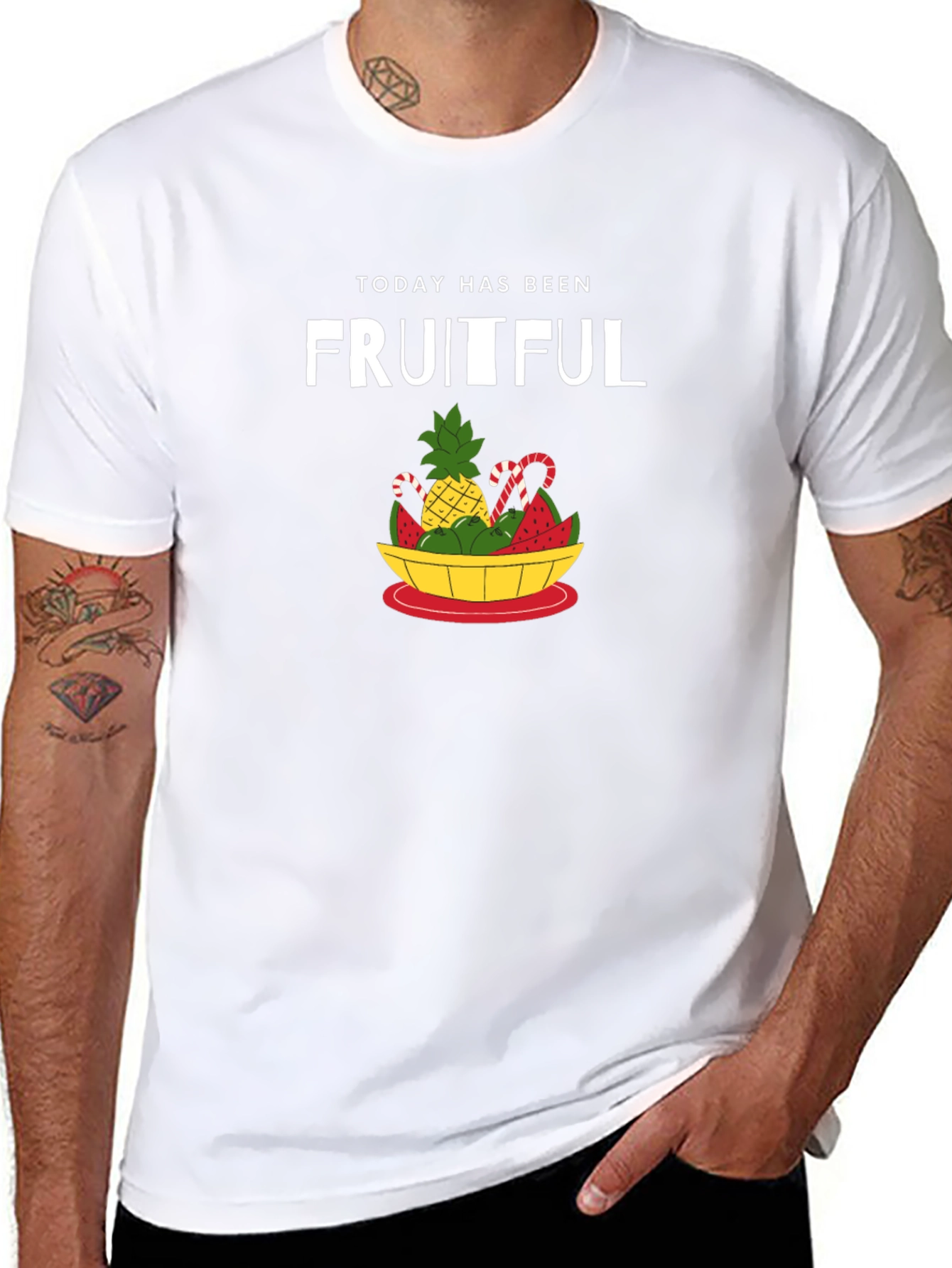 Fruitful Day Graphic T-Shirt - Black Cotton Tee