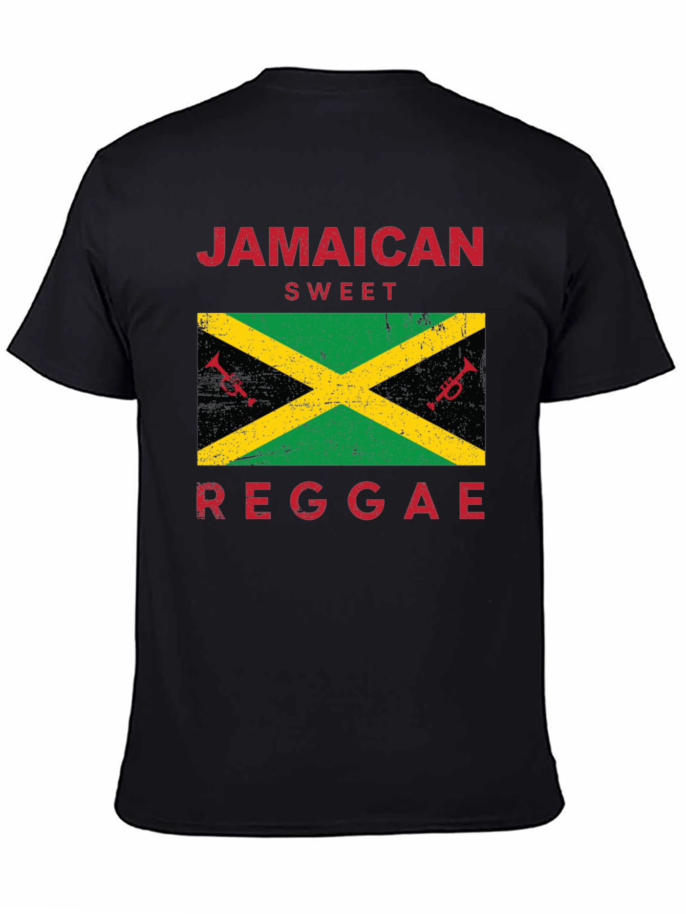 Jamaican Sweet Reggae Graphic Tee - Black