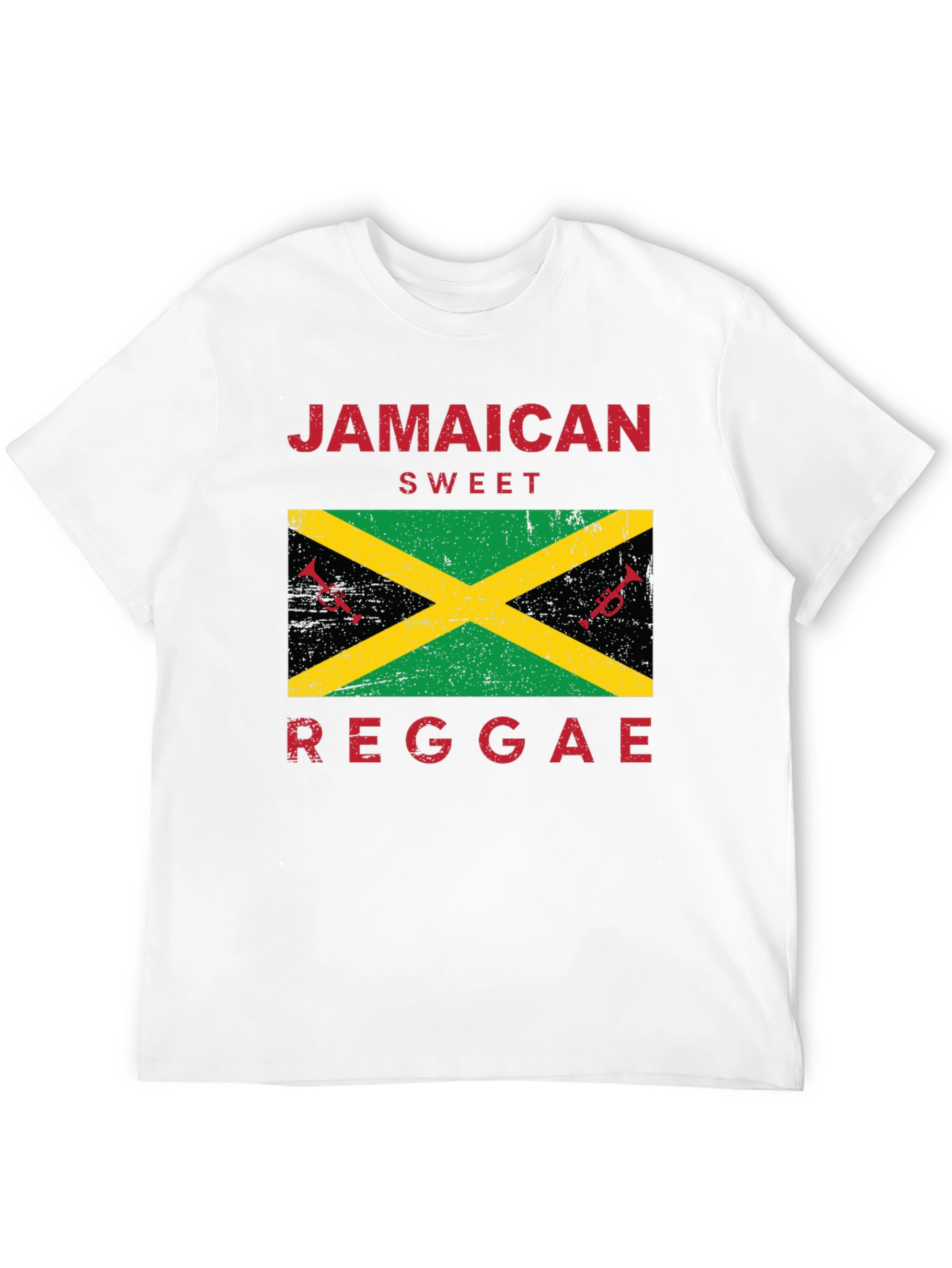 Jamaican Sweet Reggae Graphic Tee - Black