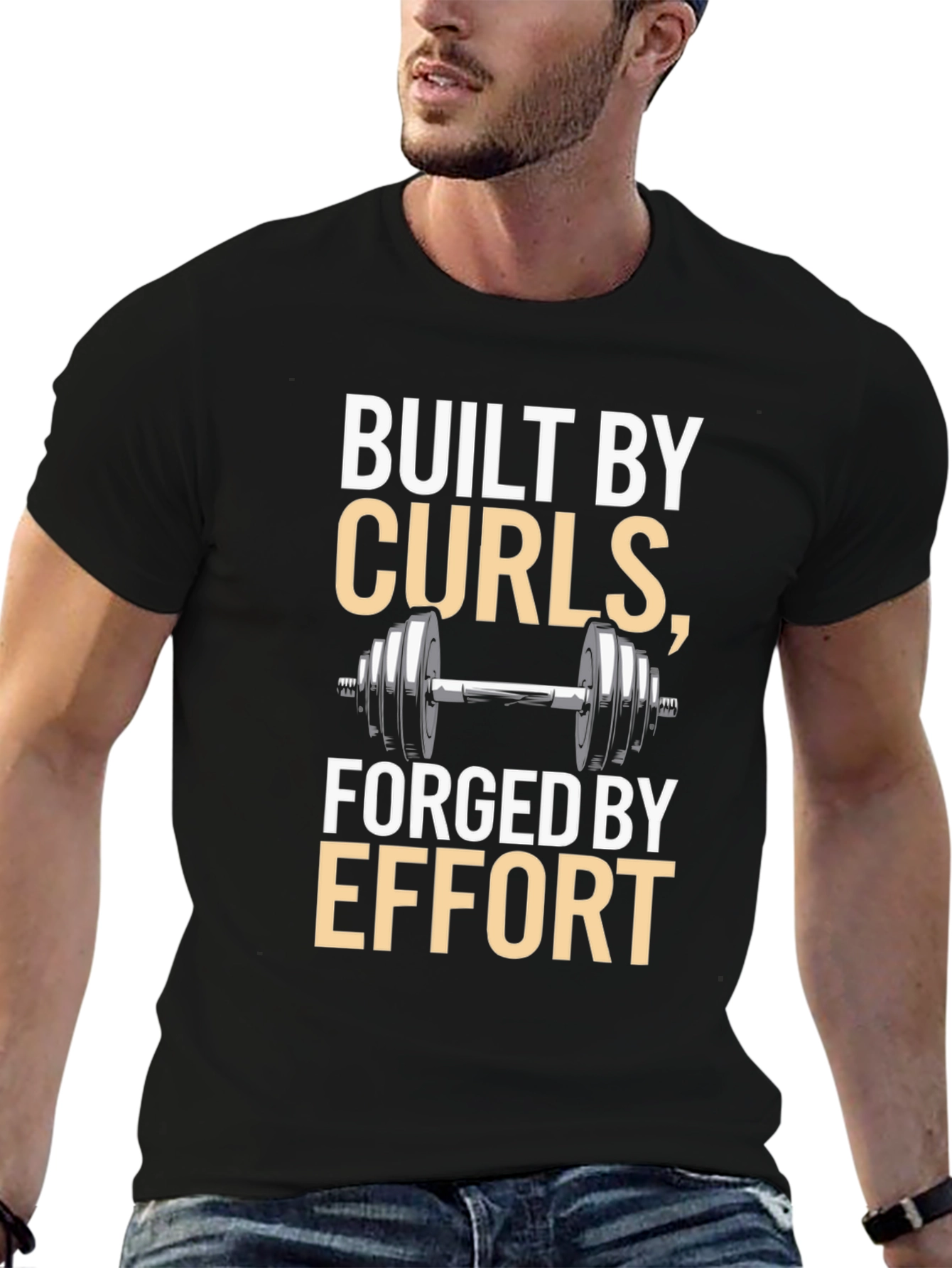 Built By Curls Fitness T-Shirt
