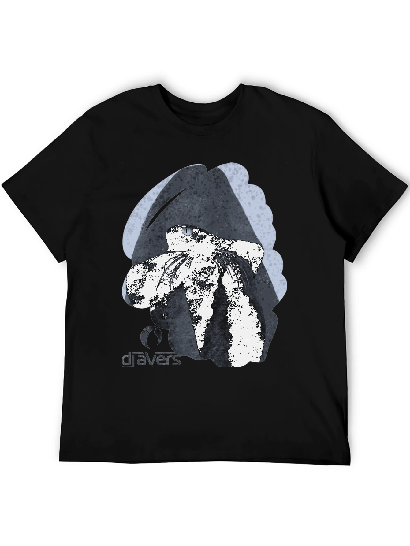 DJAVERS Black Graphic Print T-Shirt