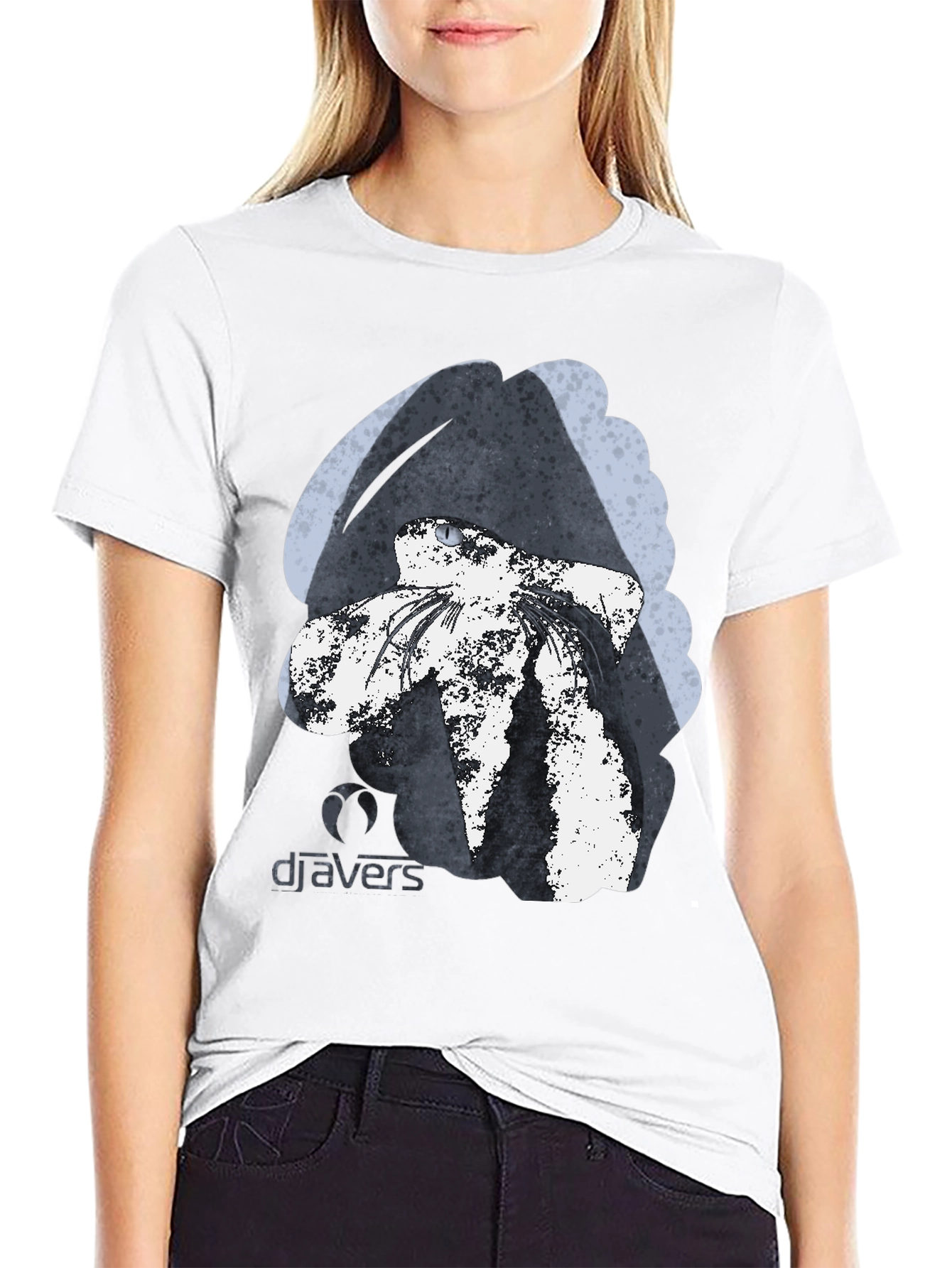 DJAVERS Black Graphic Print T-Shirt