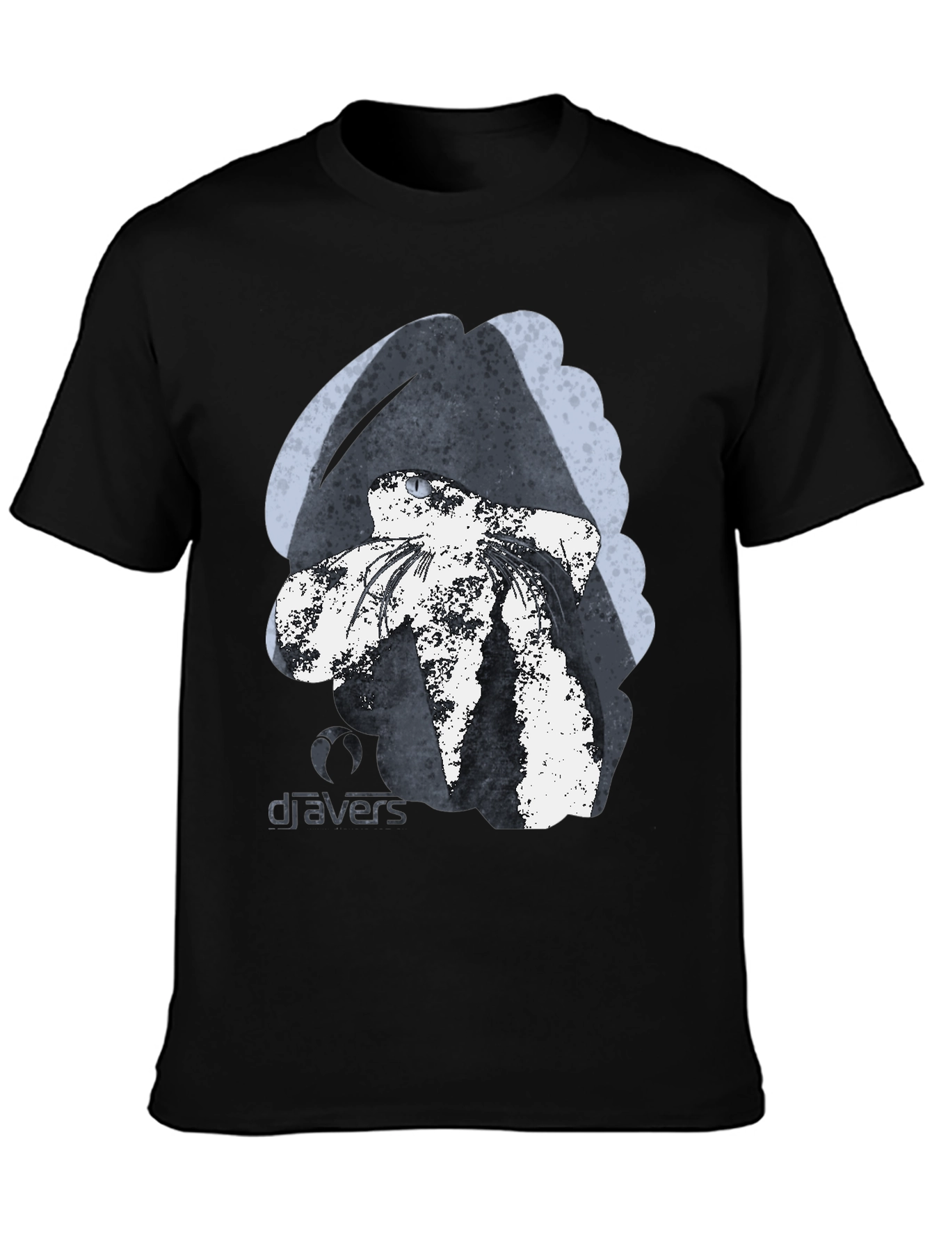 DJAVERS Black Graphic Print T-Shirt