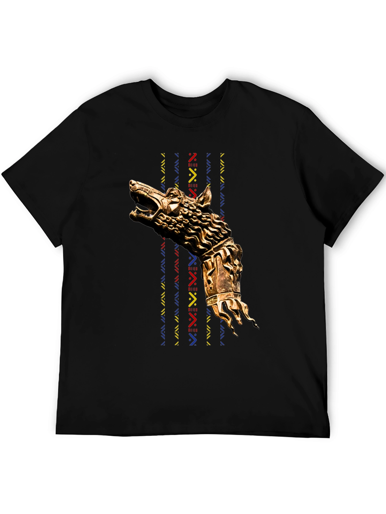 Wolf Head Graphic Black T-Shirt