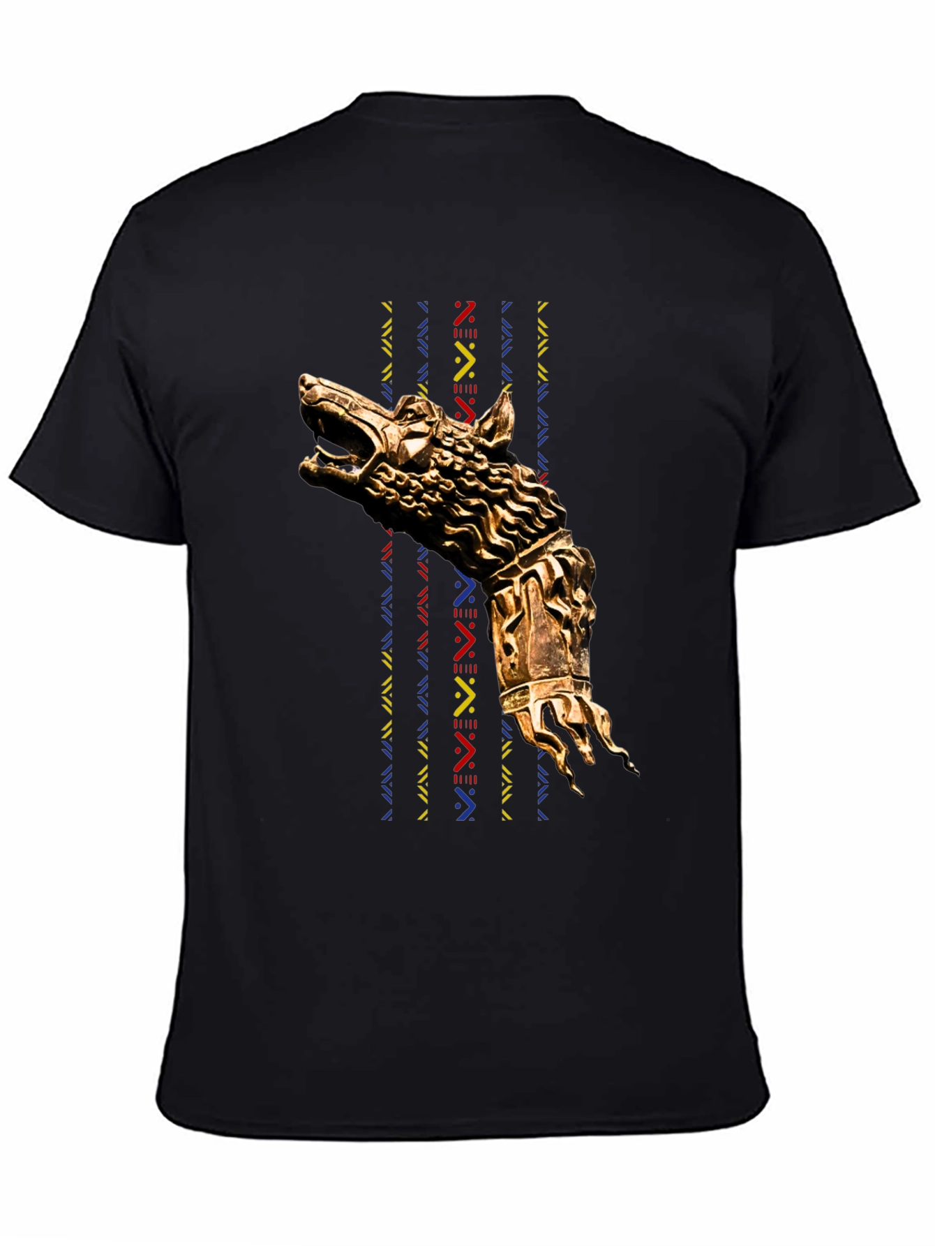 Wolf Head Graphic Black T-Shirt
