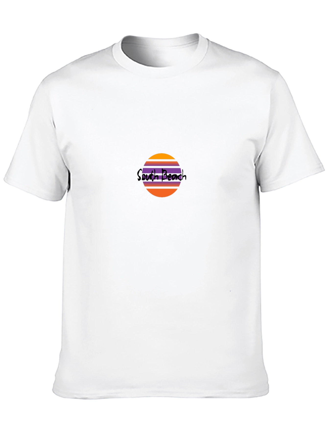 South Beach Graphic Tee - Retro Sunset Vibes