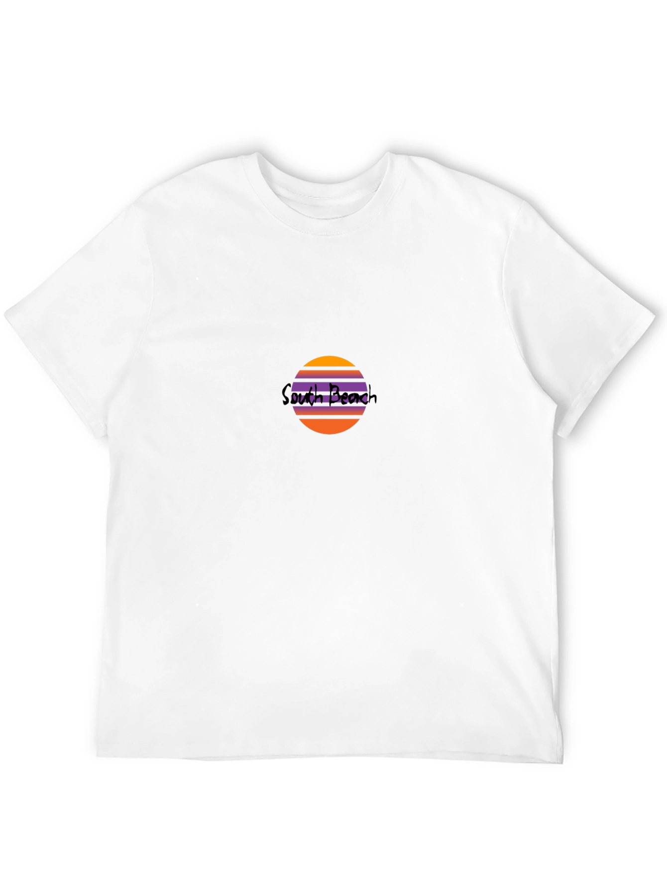 South Beach Graphic Tee - Retro Sunset Vibes