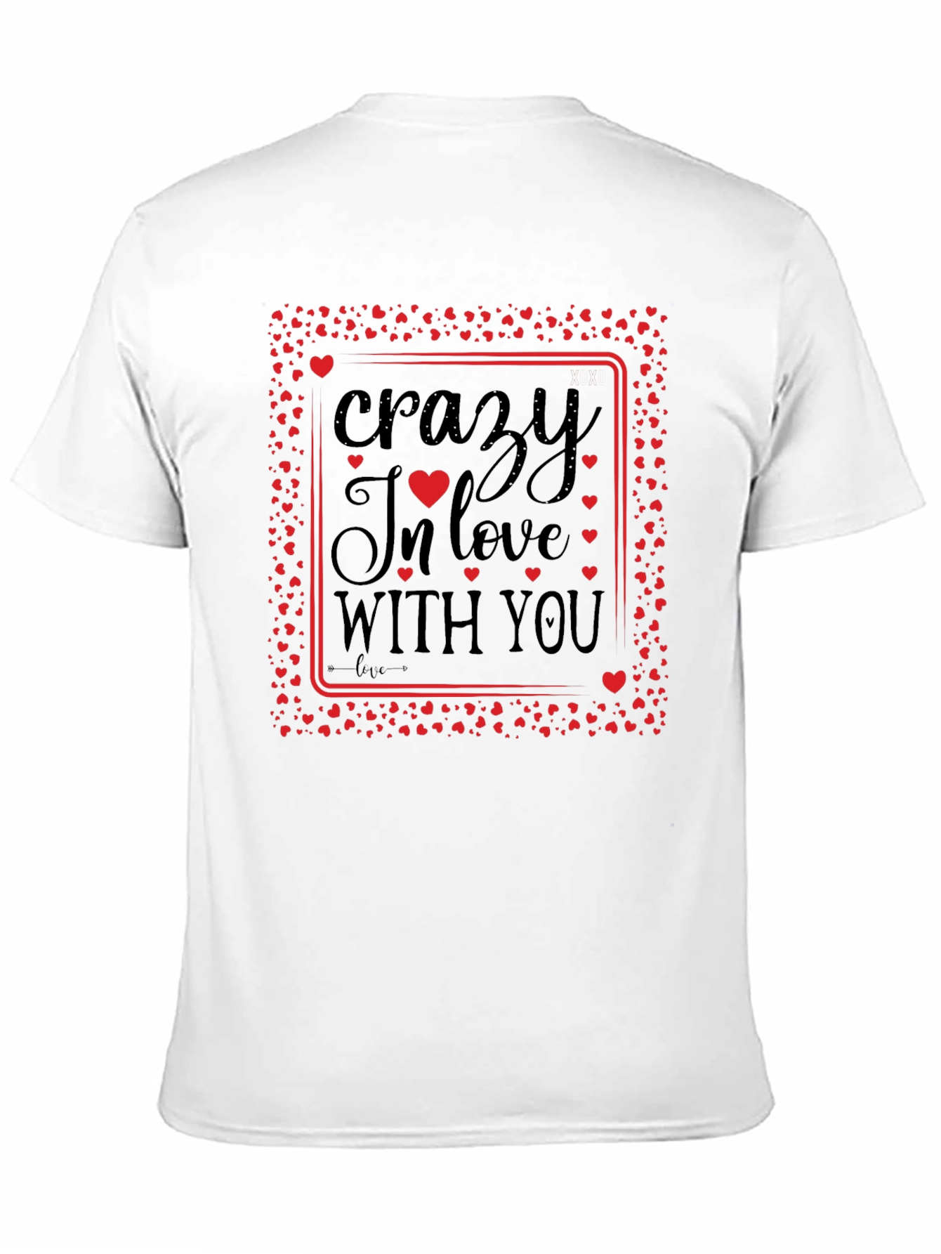 Crazy In Love With You Black Graphic Tee