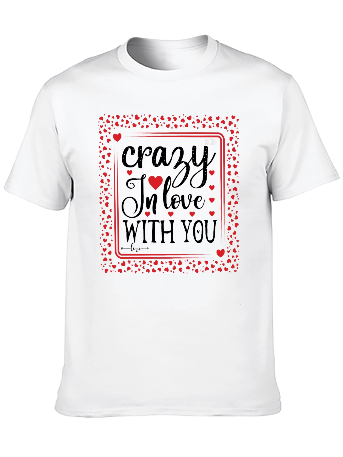 Crazy In Love With You Black Graphic Tee