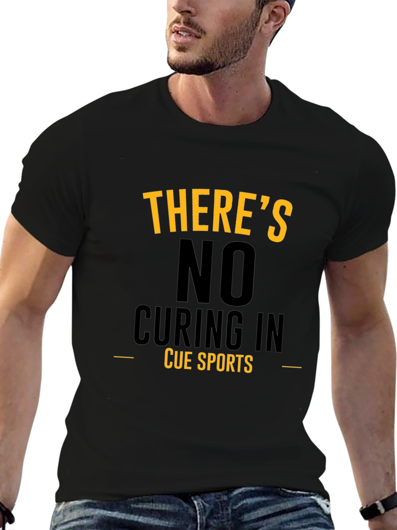 Cue Sports T-Shirt - No Curing In