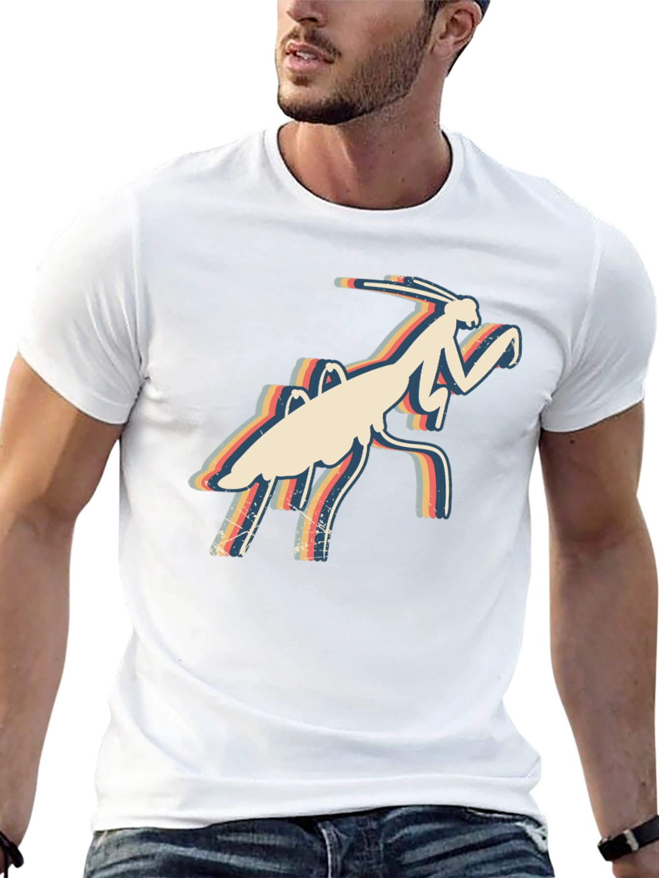 Retro Mantis Graphic T-Shirt