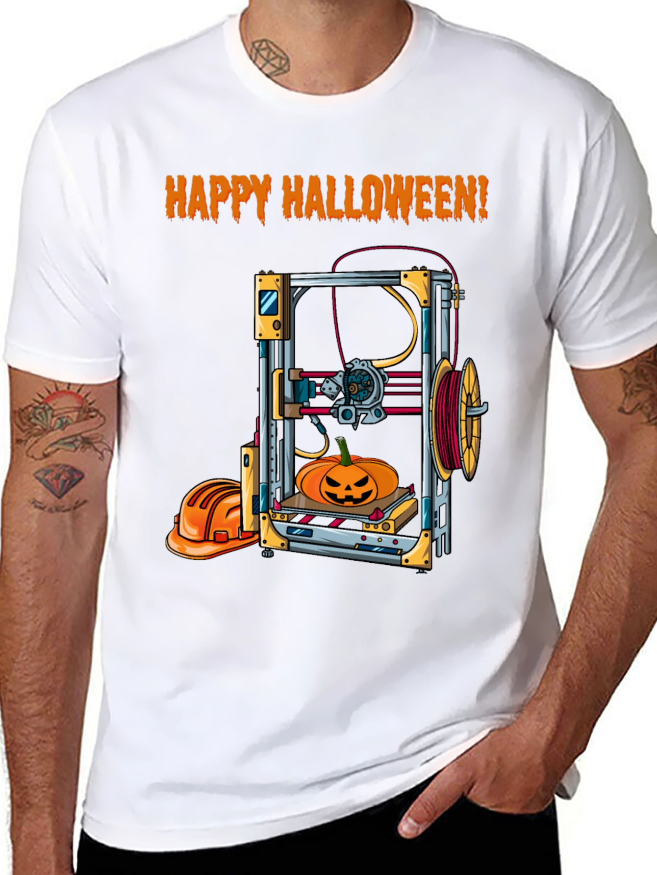 Happy Halloween 3D Printing T-Shirt