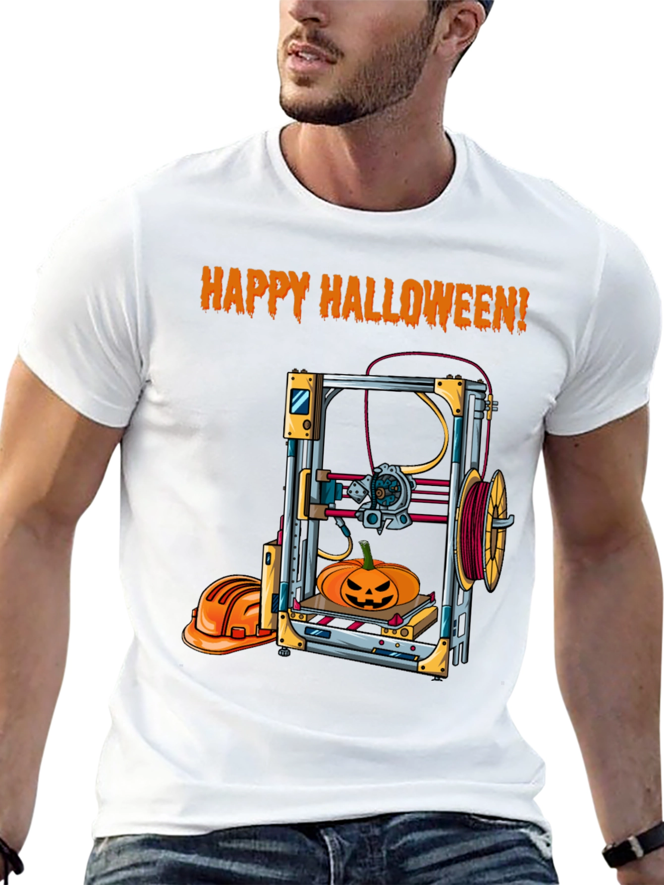 Happy Halloween 3D Printing T-Shirt