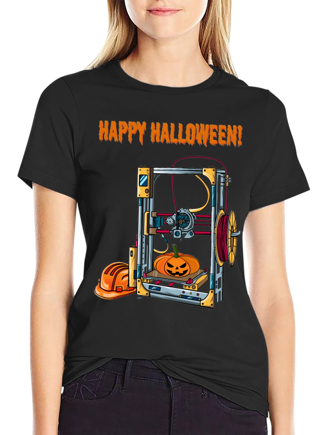 Happy Halloween 3D Printing T-Shirt