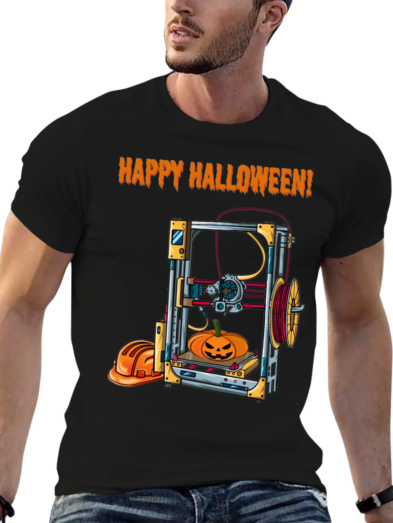 Happy Halloween 3D Printing T-Shirt