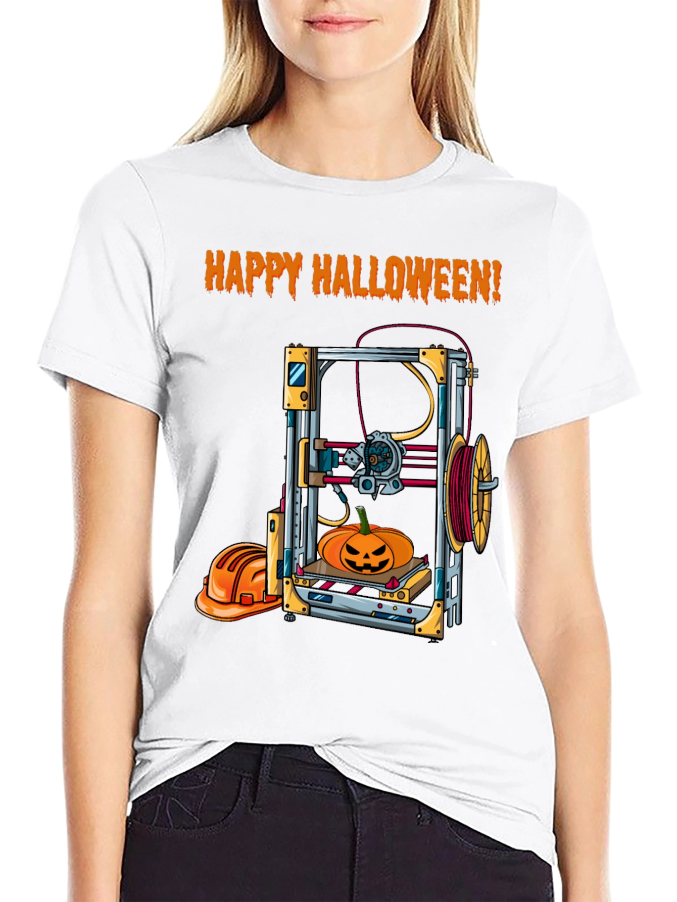 Happy Halloween 3D Printing T-Shirt