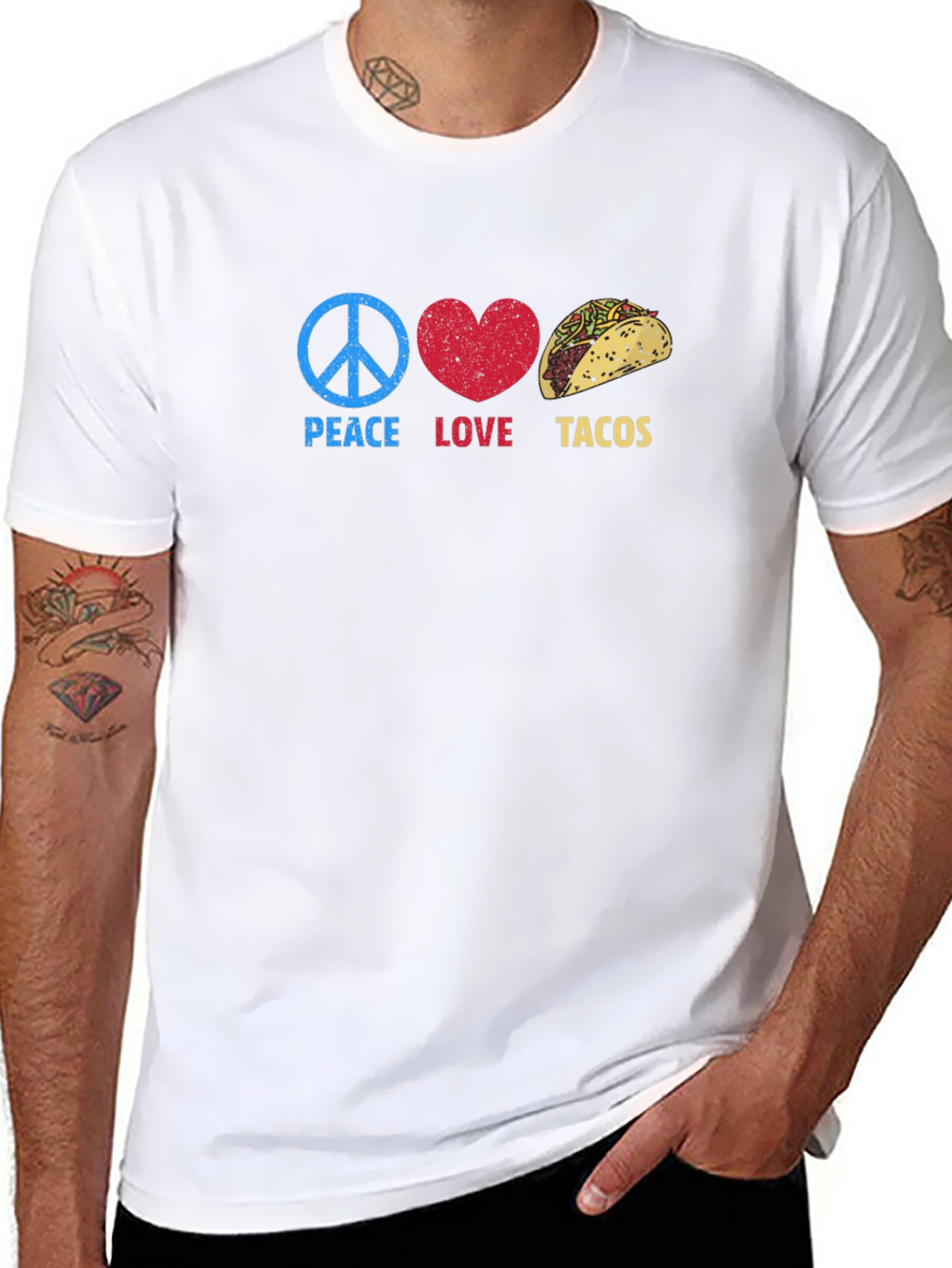 Peace Love Tacos Graphic Tee