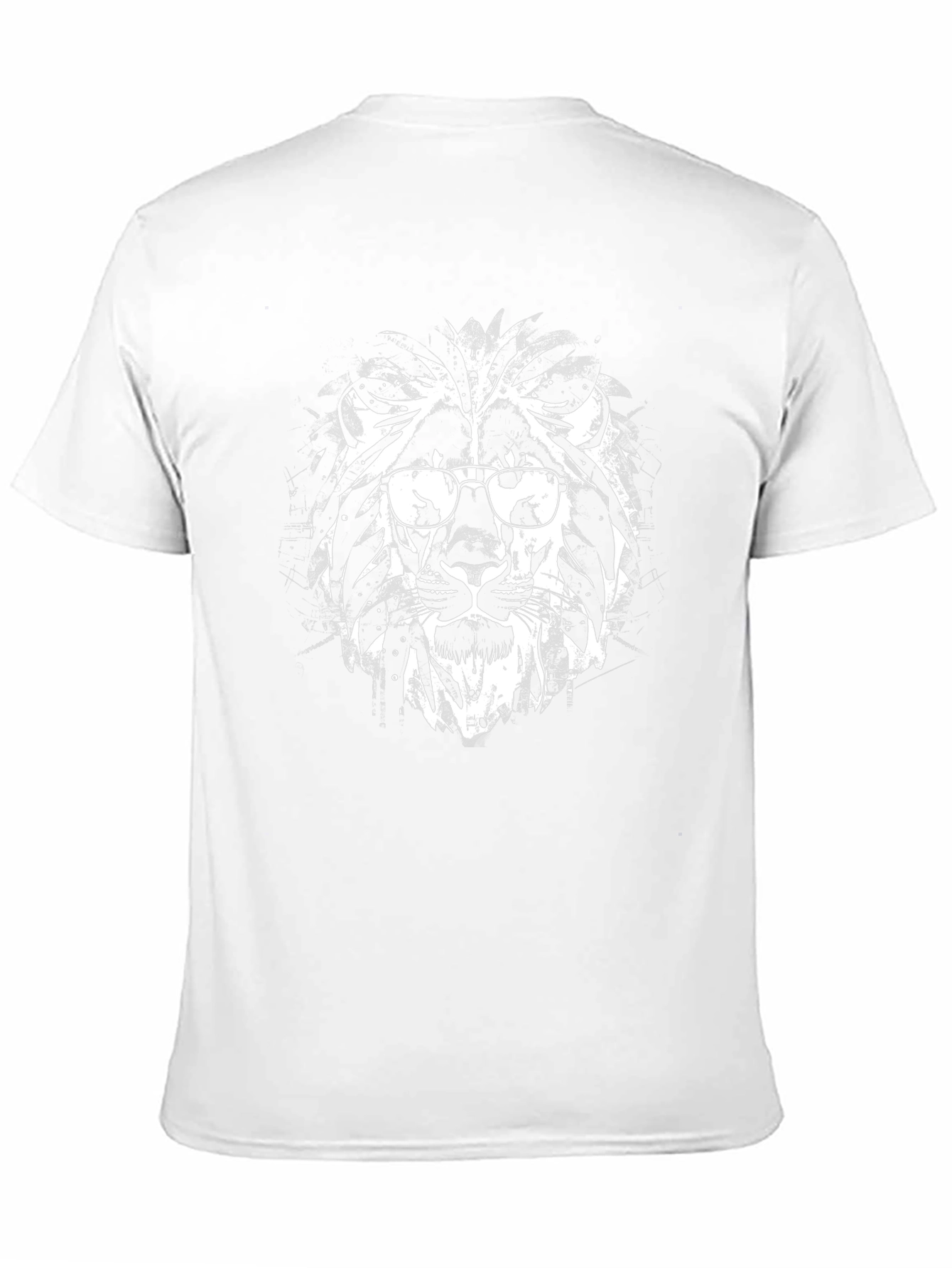 Cool Lion Graphic Tee - Black Crew Neck