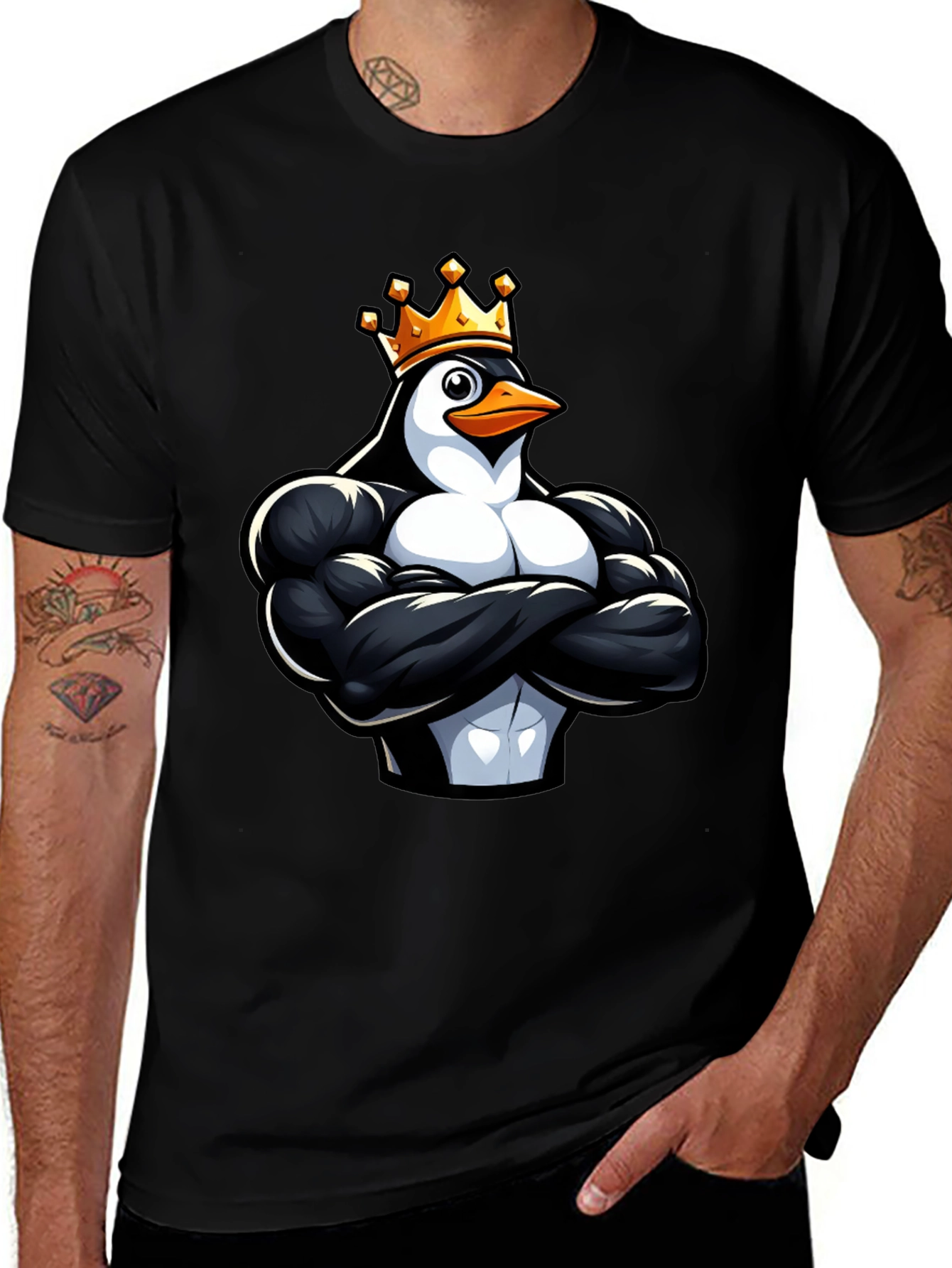 King Penguin Black T-Shirt