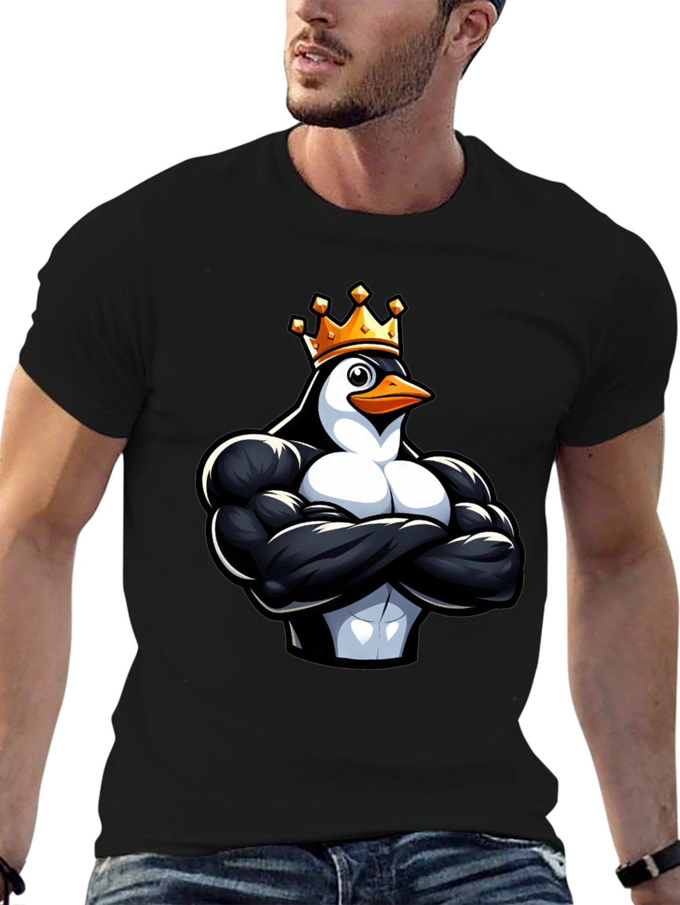 King Penguin Black T-Shirt