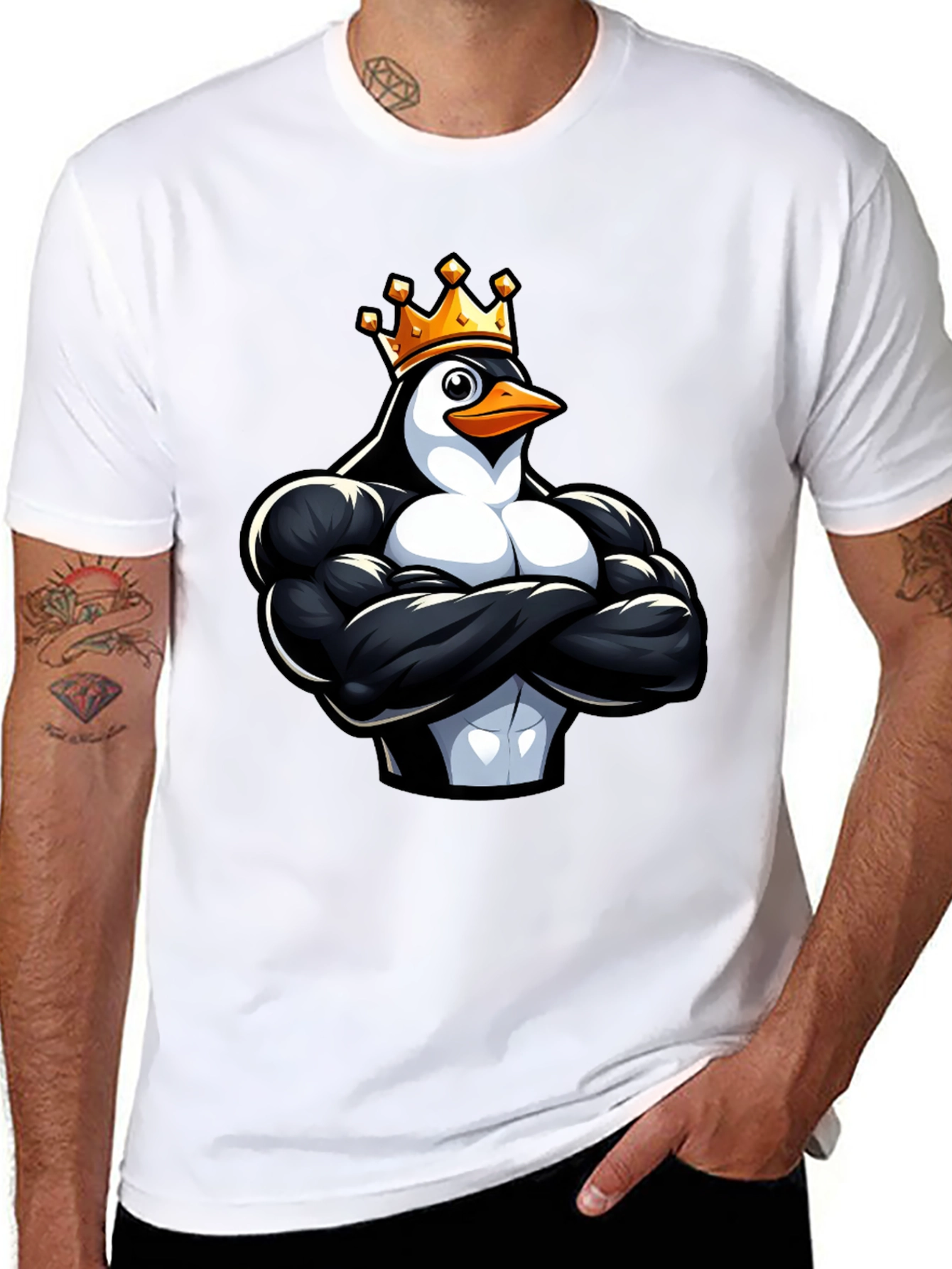 King Penguin Black T-Shirt