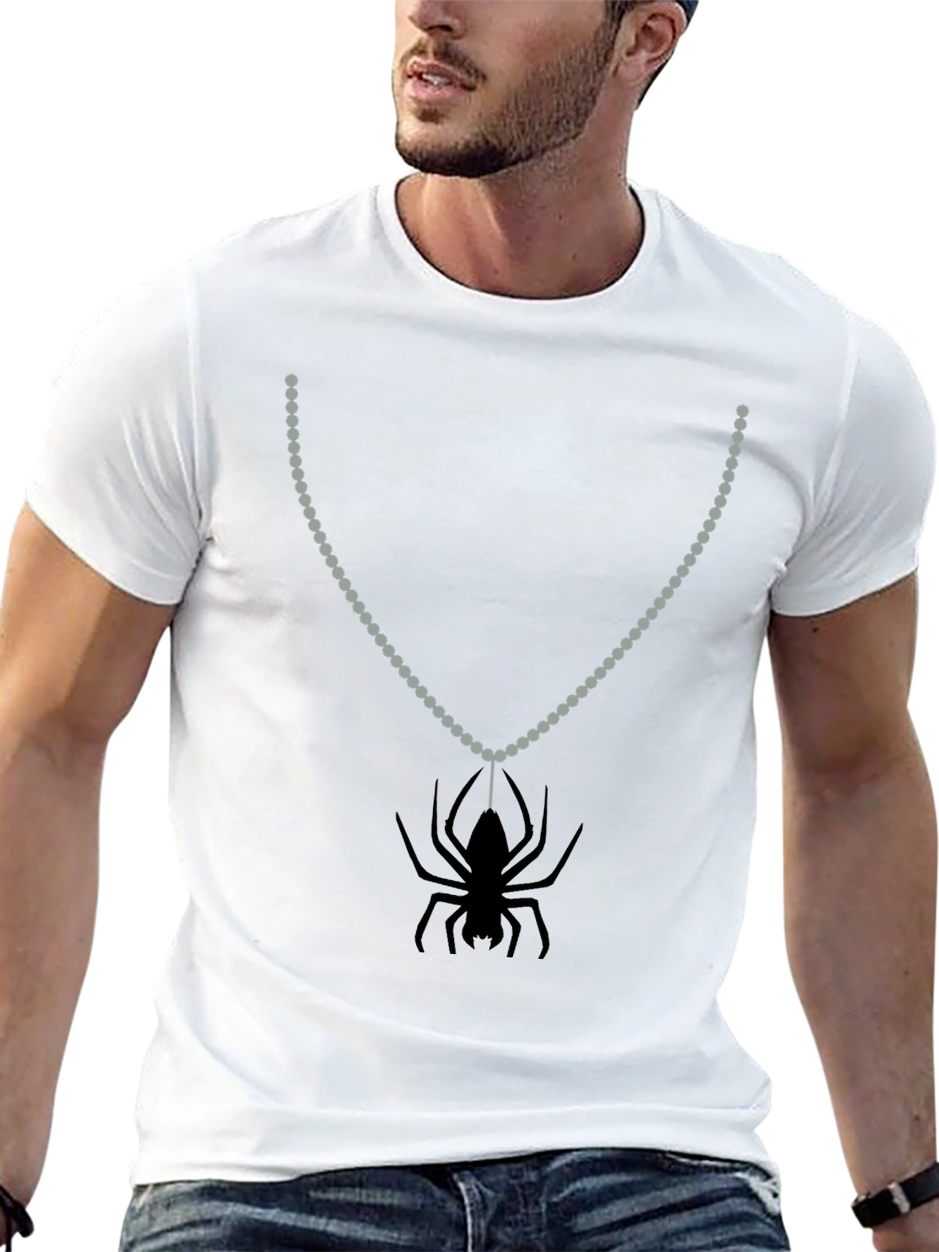 Spider Pendant Tee - Creepy Cool Style