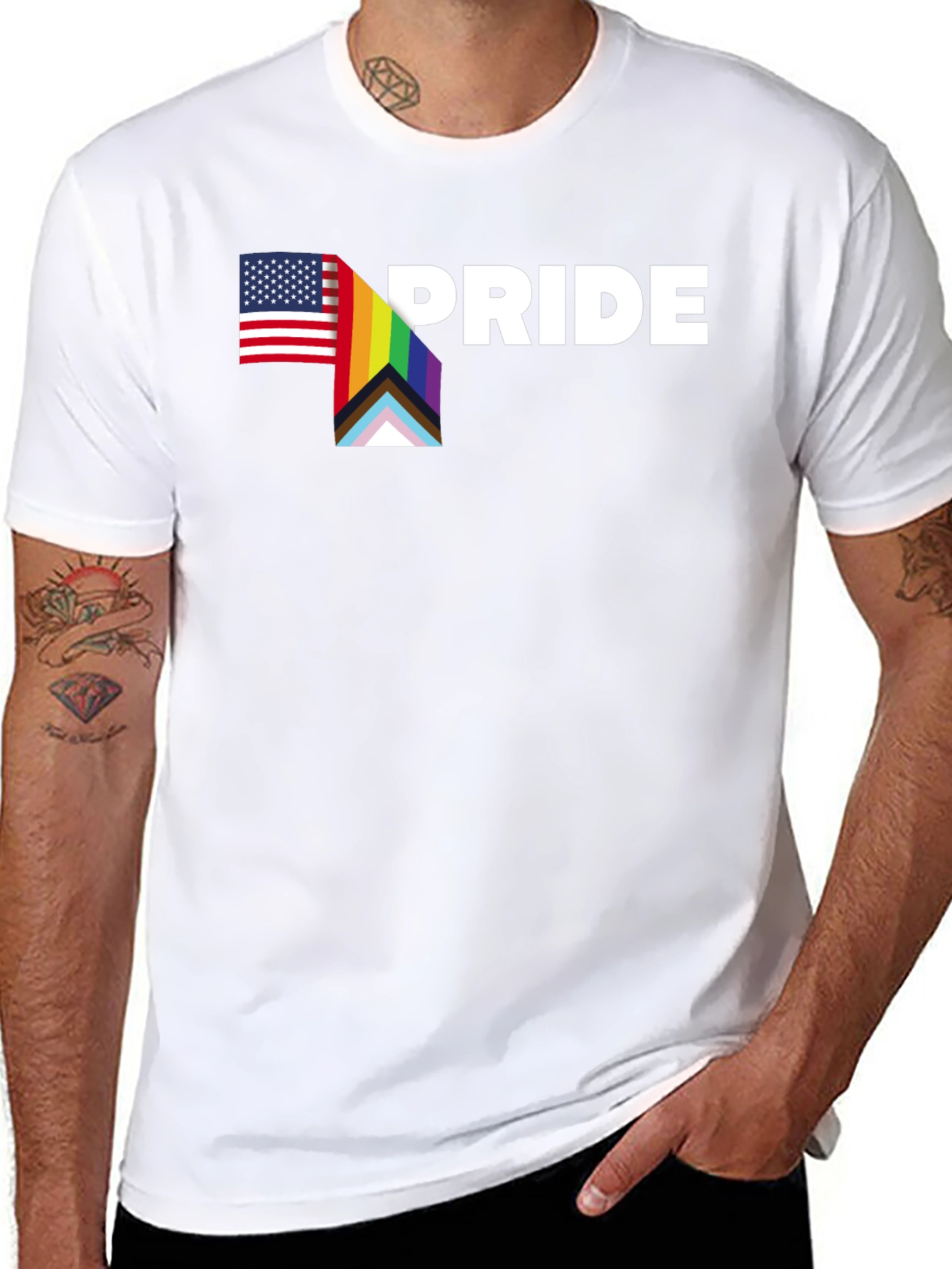 Pride USA LGBTQ+ T-Shirt - Celebrate Diversity