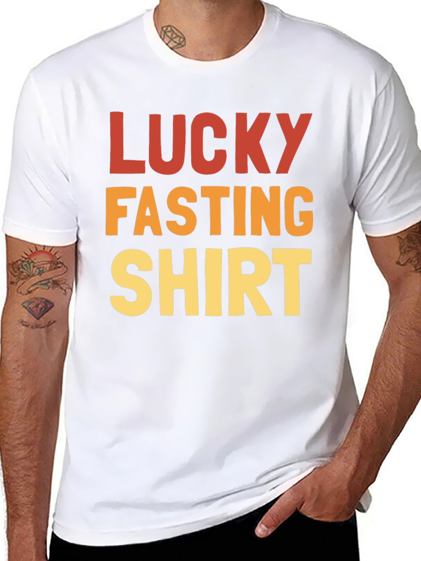 Lucky Fasting Shirt - Bold Graphic Tee