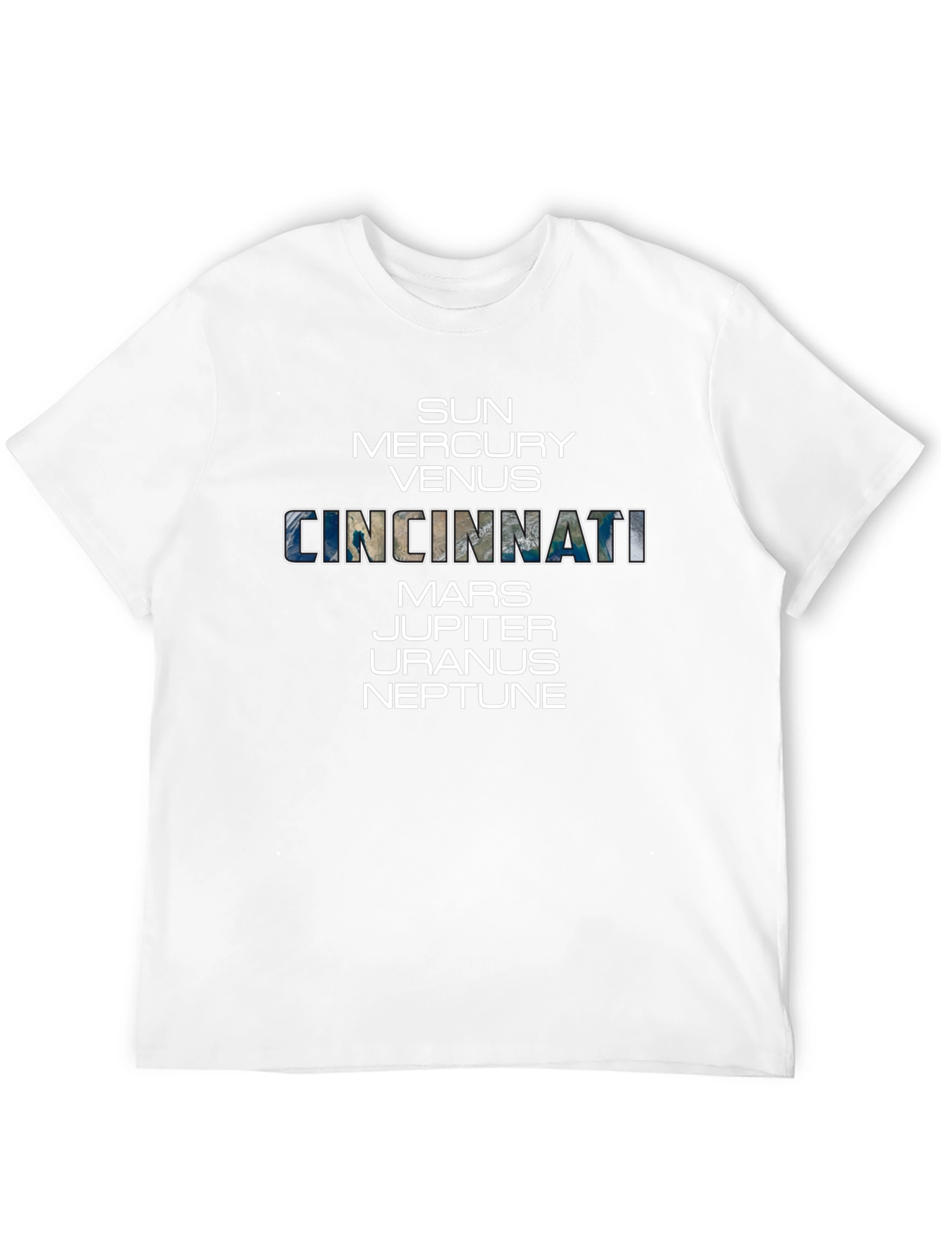 Cincinnati Planets T-Shirt - Space Theme Tee