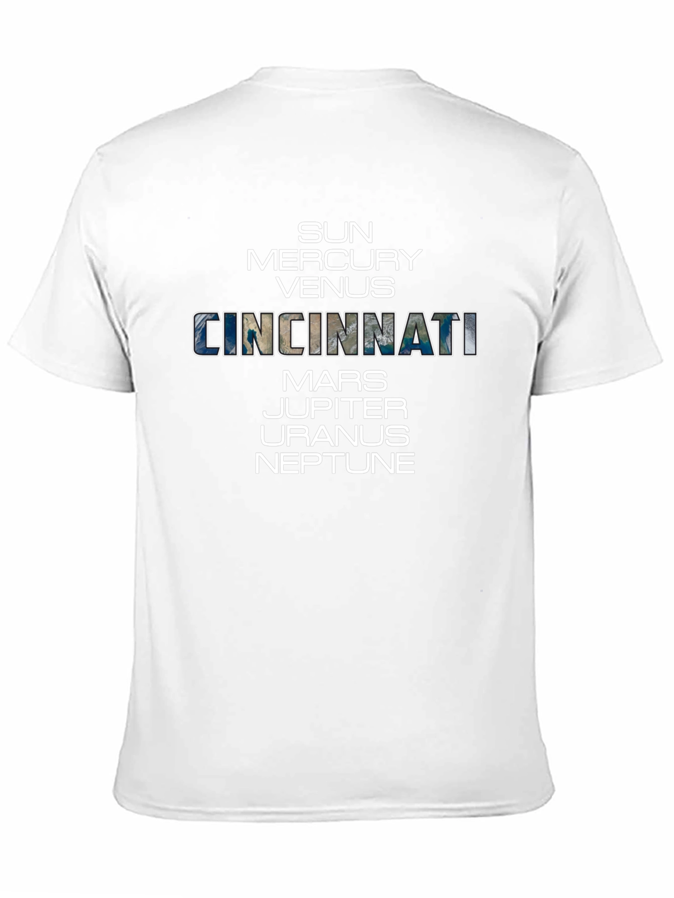 Cincinnati Planets T-Shirt - Space Theme Tee