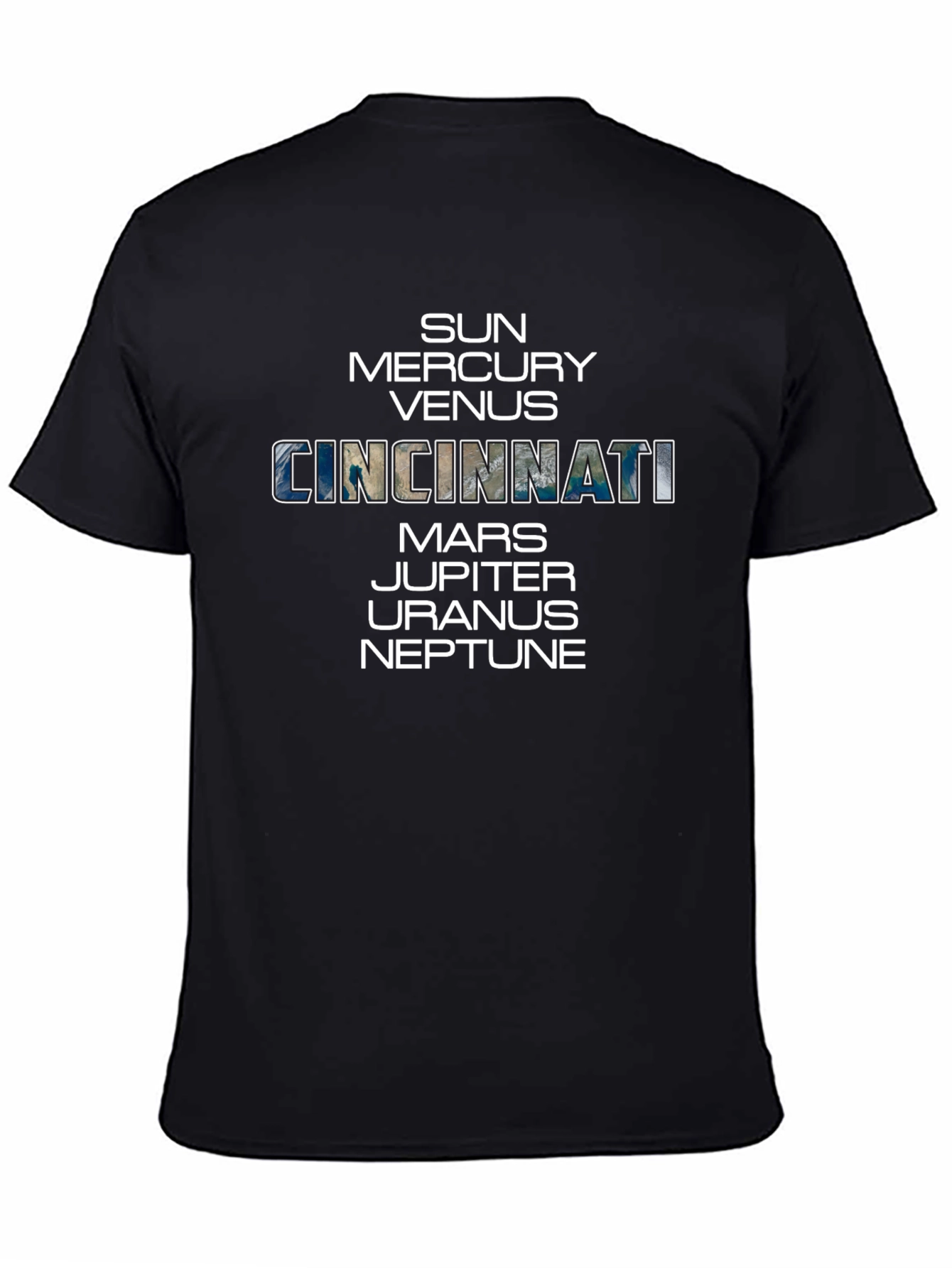 Cincinnati Planets T-Shirt - Space Theme Tee