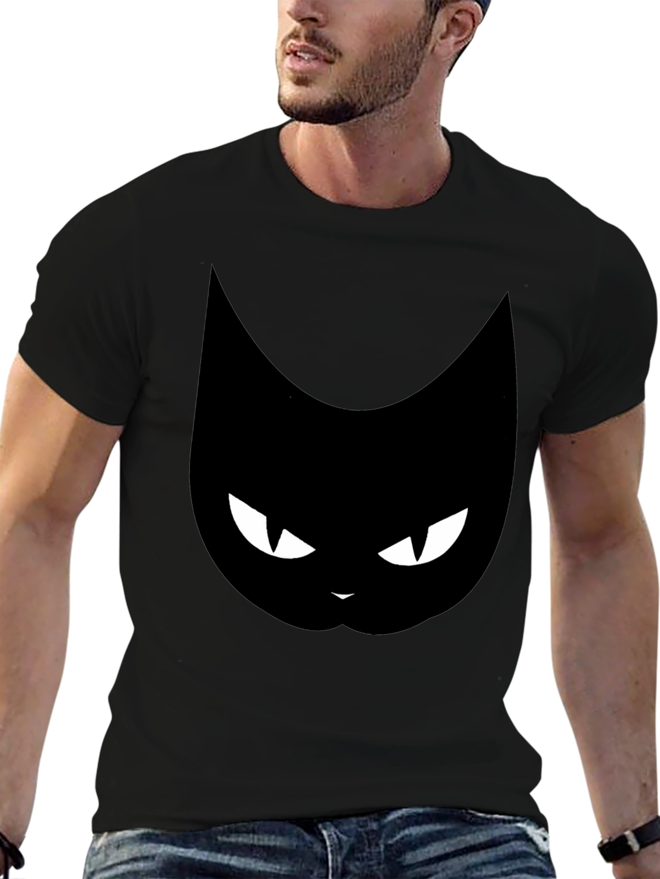 Black Cat Graphic T-Shirt