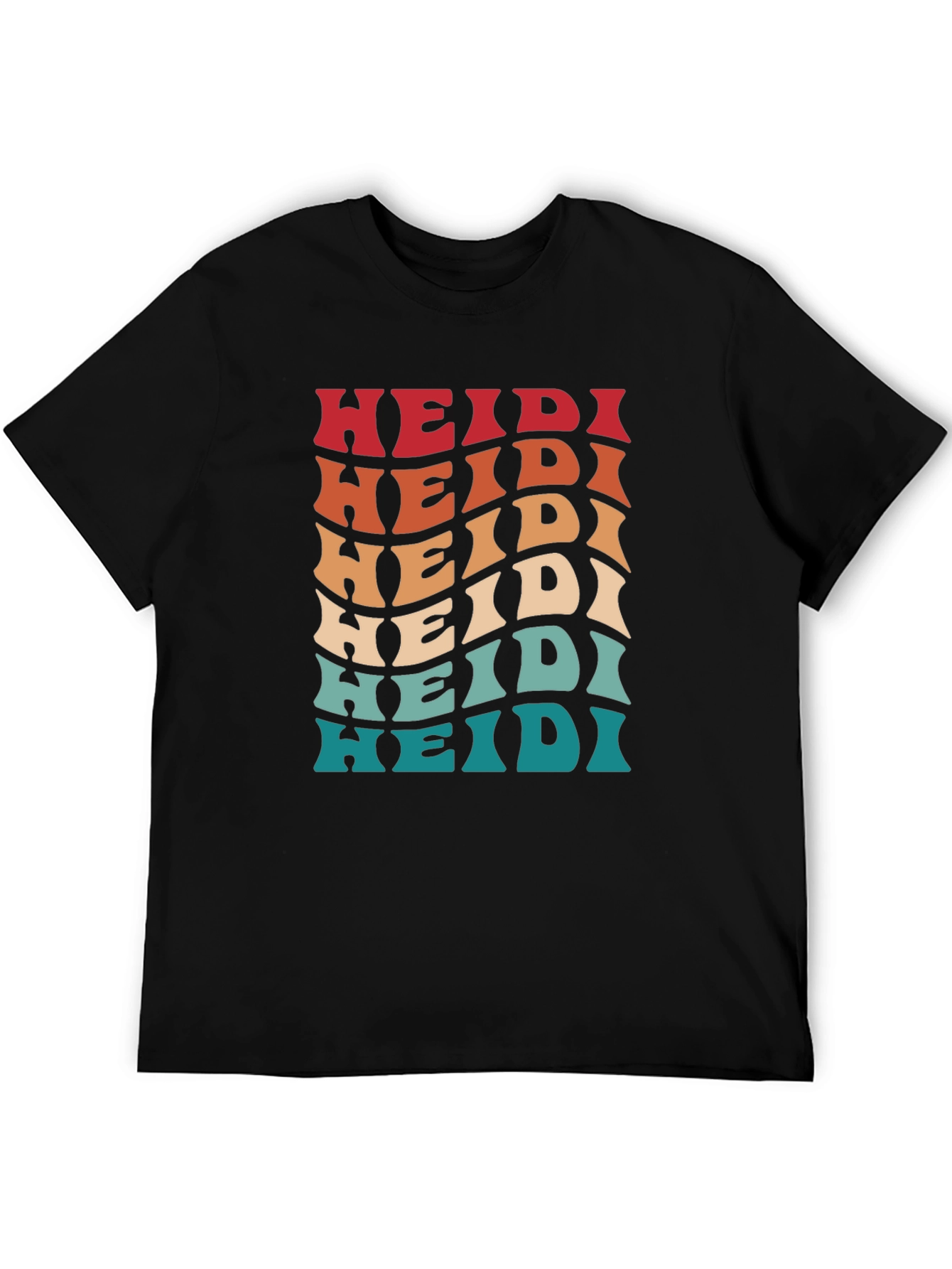 Retro Wave Heidi Personalized T-Shirt