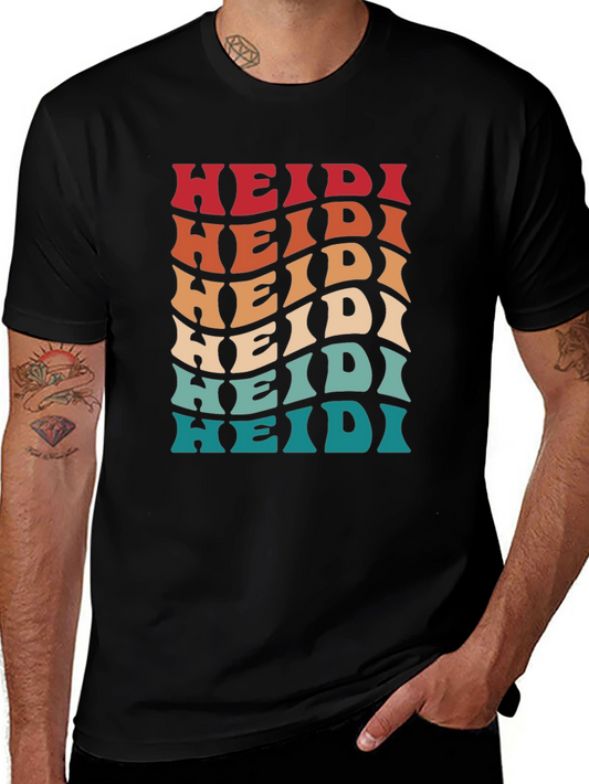 Retro Wave Heidi Personalized T-Shirt