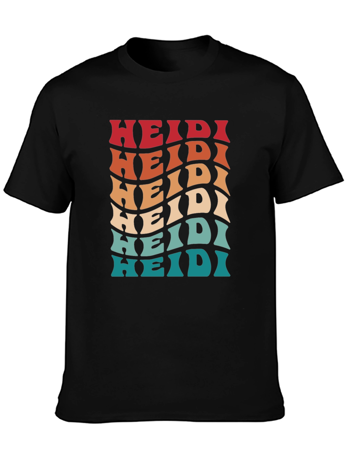 Retro Wave Heidi Personalized T-Shirt