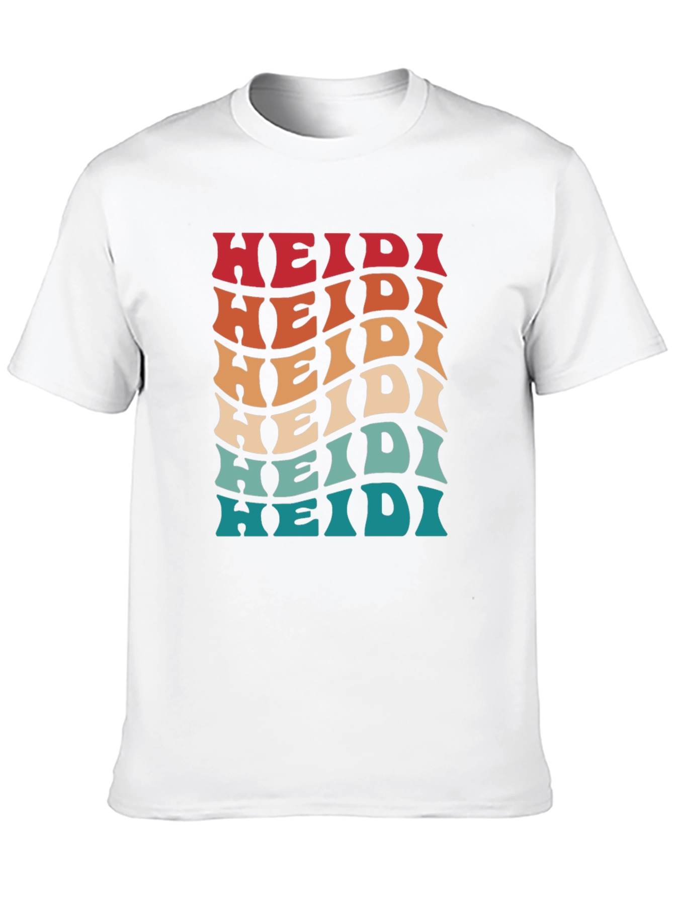 Retro Wave Heidi Personalized T-Shirt