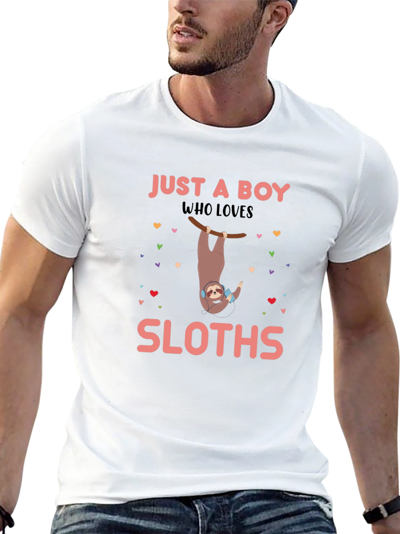 Just a Boy Who Loves Sloths T-Shirt