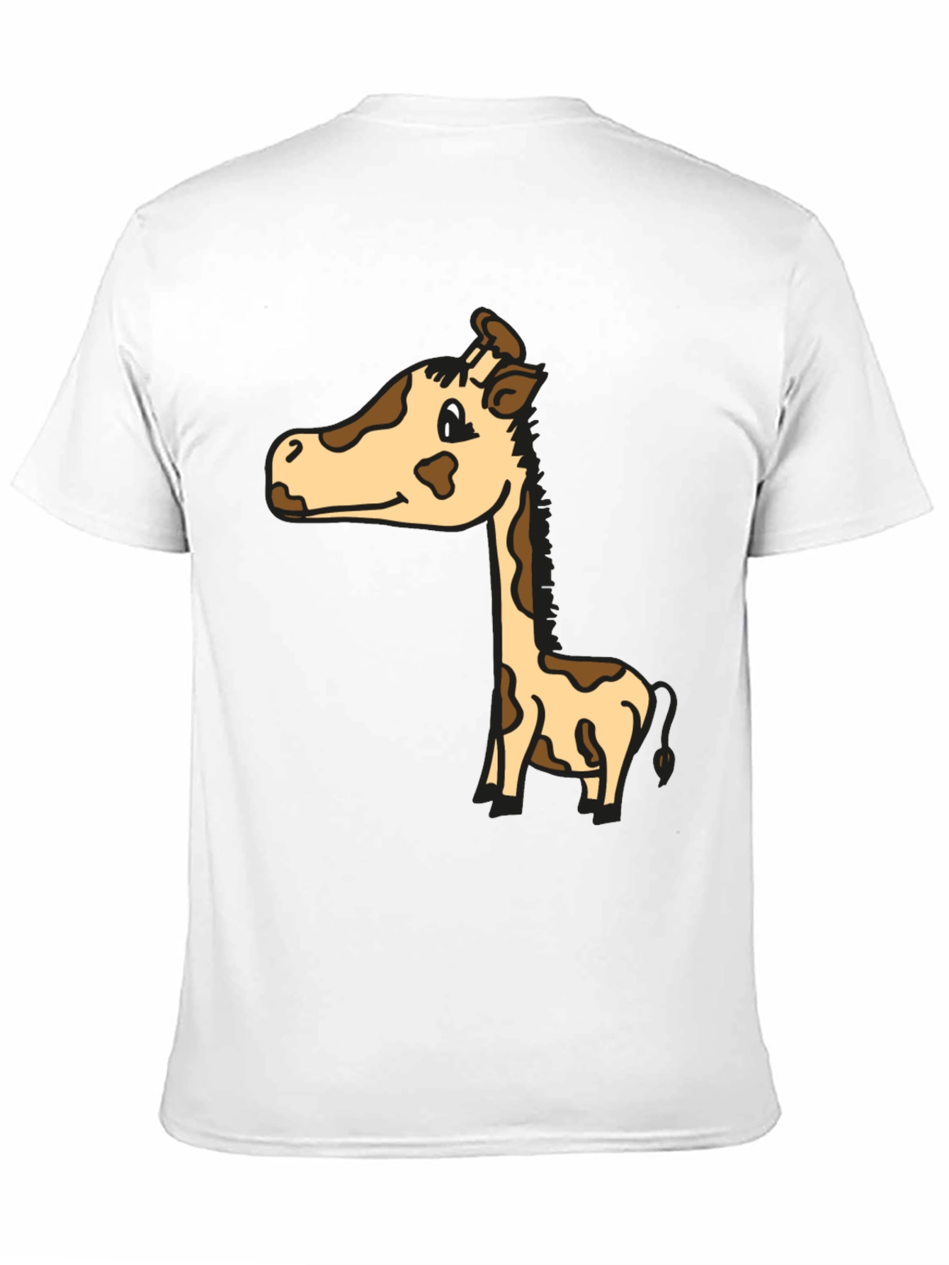 Cute Giraffe Graphic Tee - Unisex Black T-Shirt
