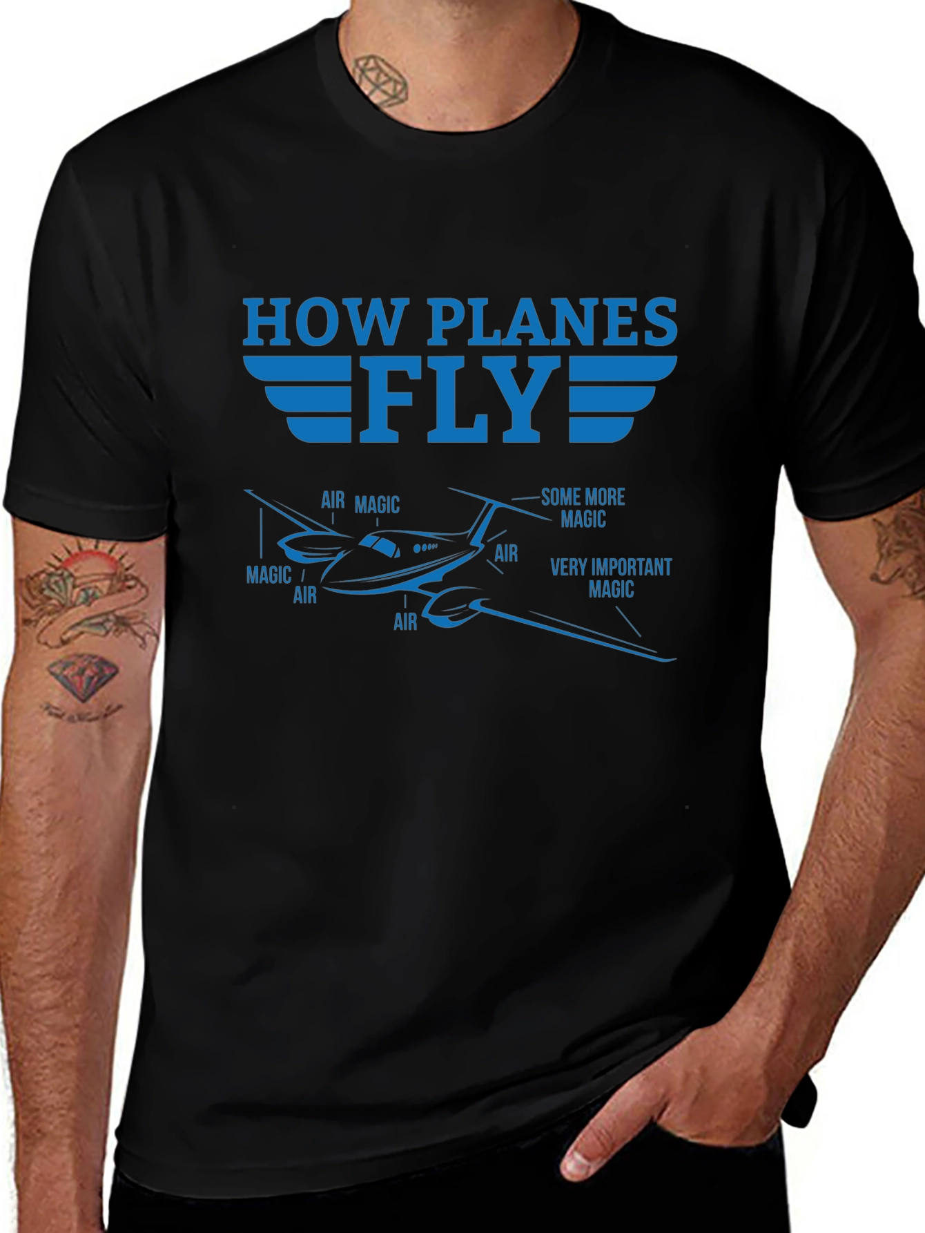 How Planes Fly Graphic T-Shirt