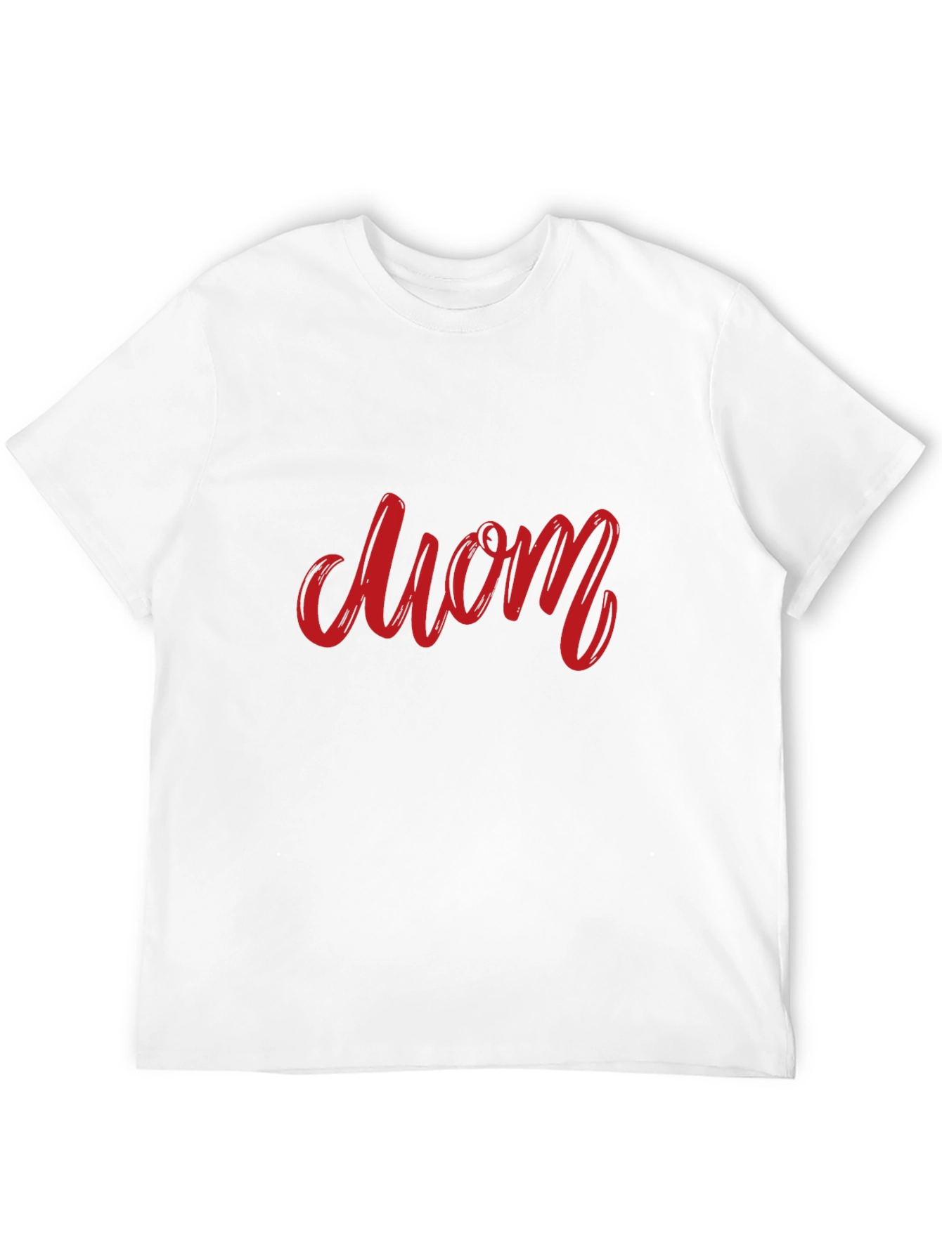 Red Mom Graphic Black T-Shirt