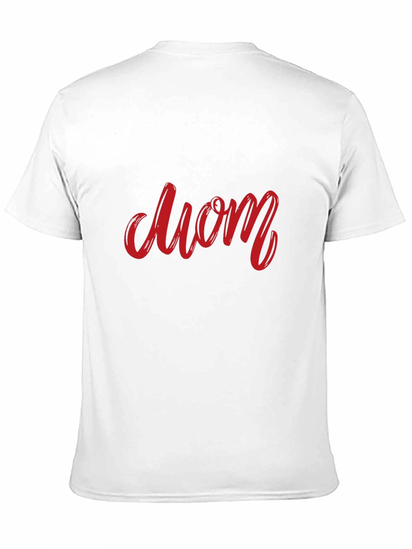 Red Mom Graphic Black T-Shirt