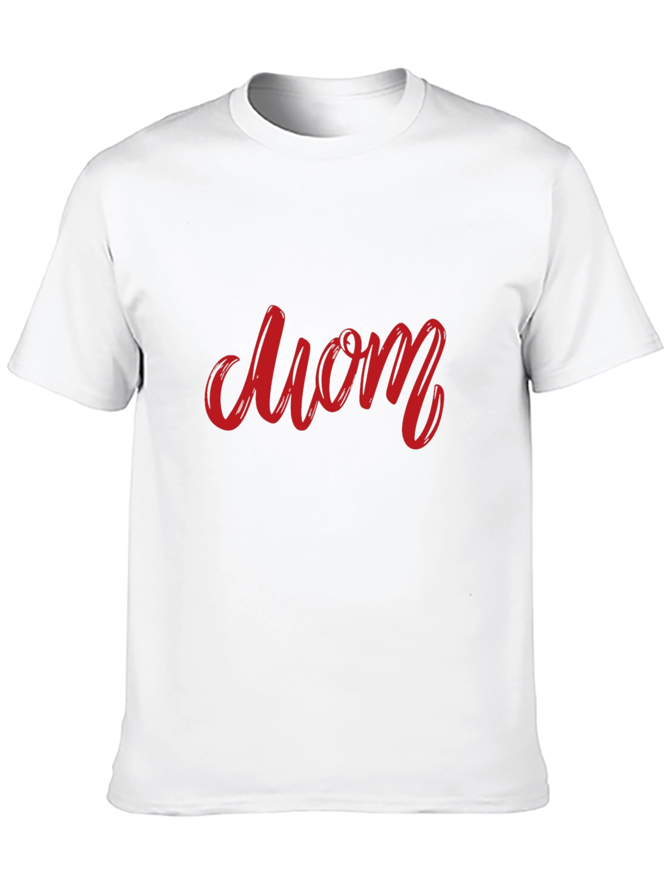 Red Mom Graphic Black T-Shirt