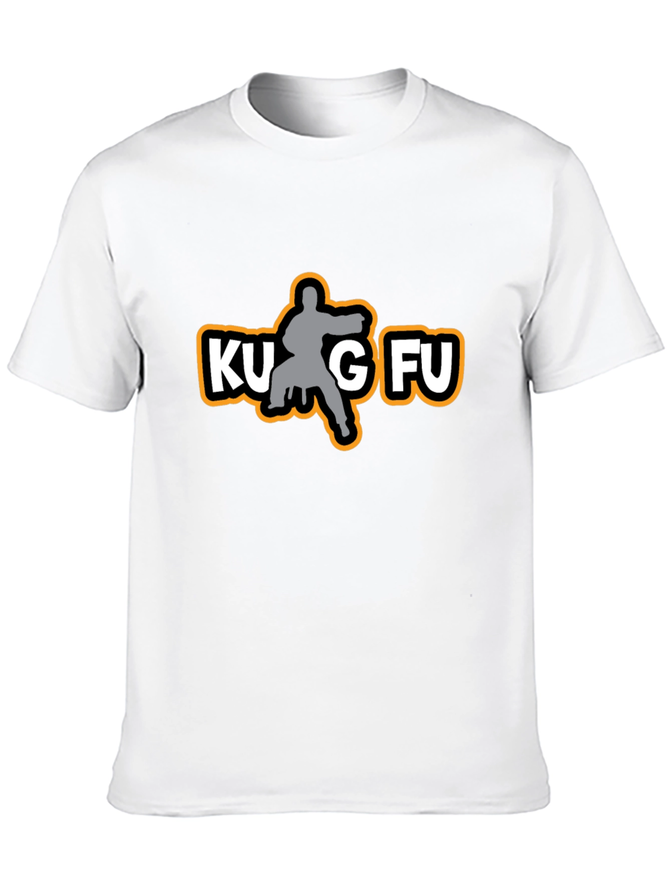 Kung Fu Silhouette Graphic Tee - Black