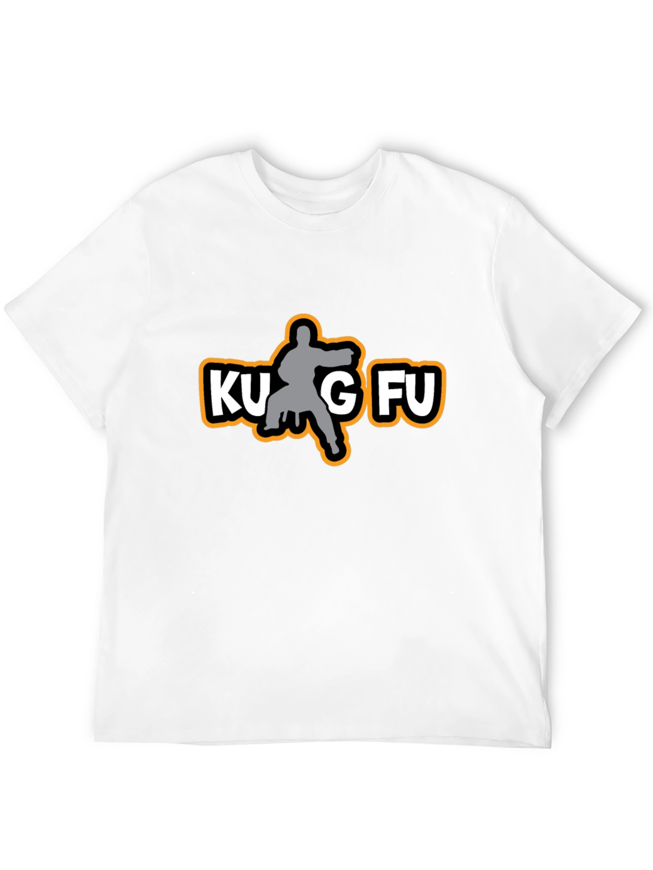 Kung Fu Silhouette Graphic Tee - Black