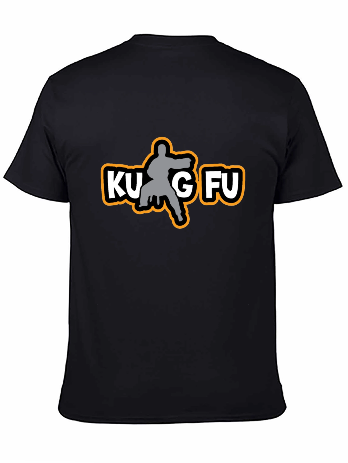 Kung Fu Silhouette Graphic Tee - Black