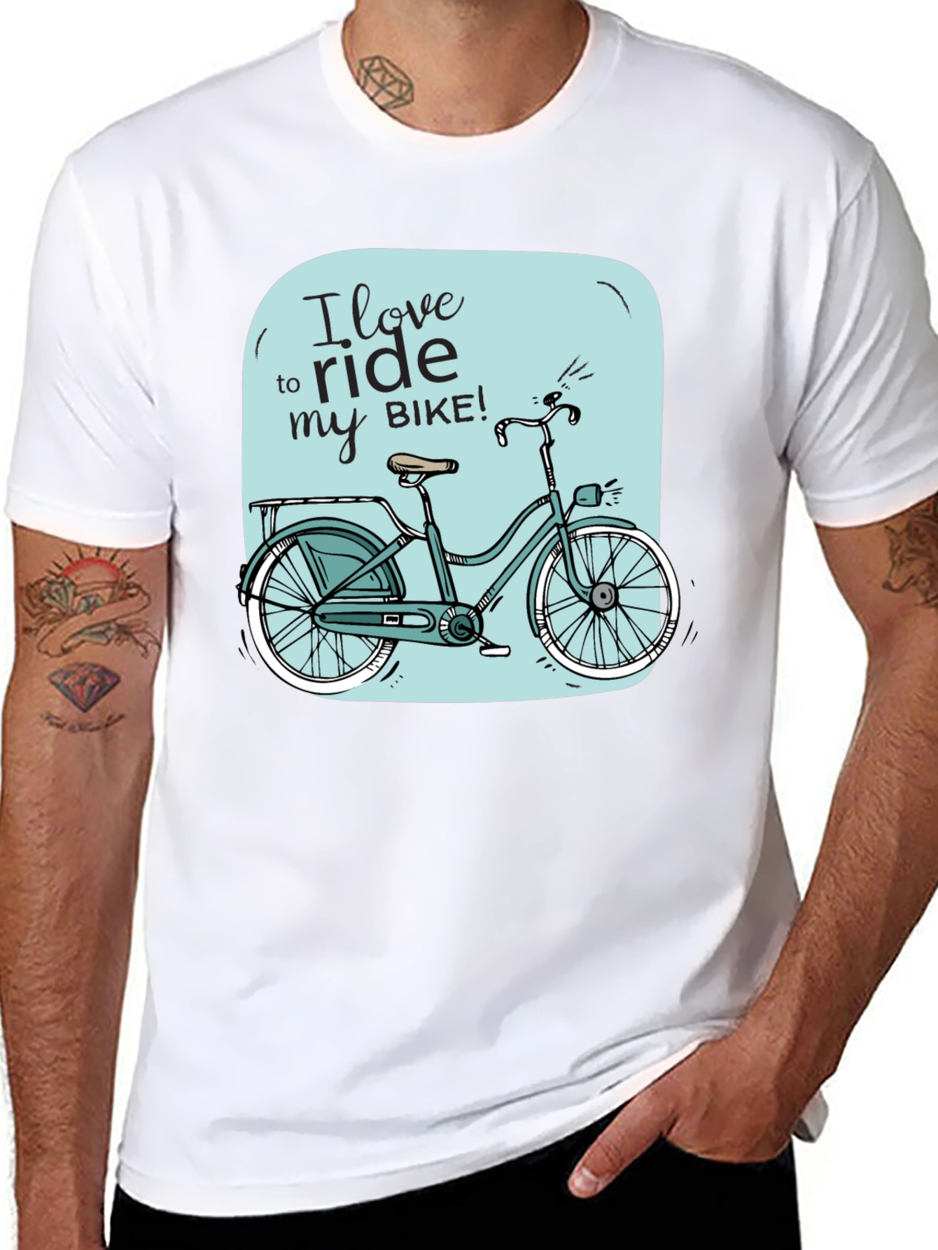 I Love to Ride My Bike Graphic T-Shirt