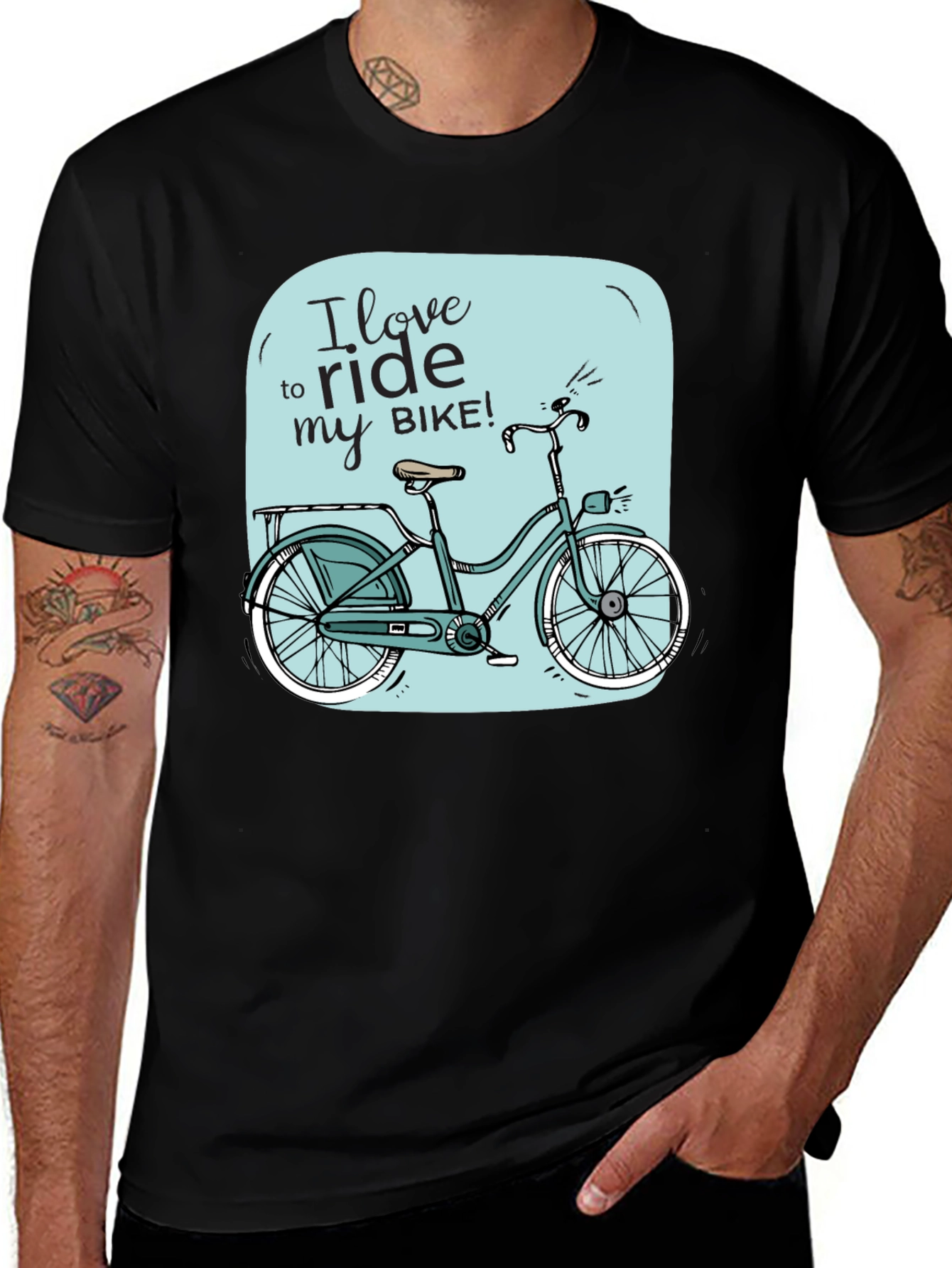I Love to Ride My Bike Graphic T-Shirt