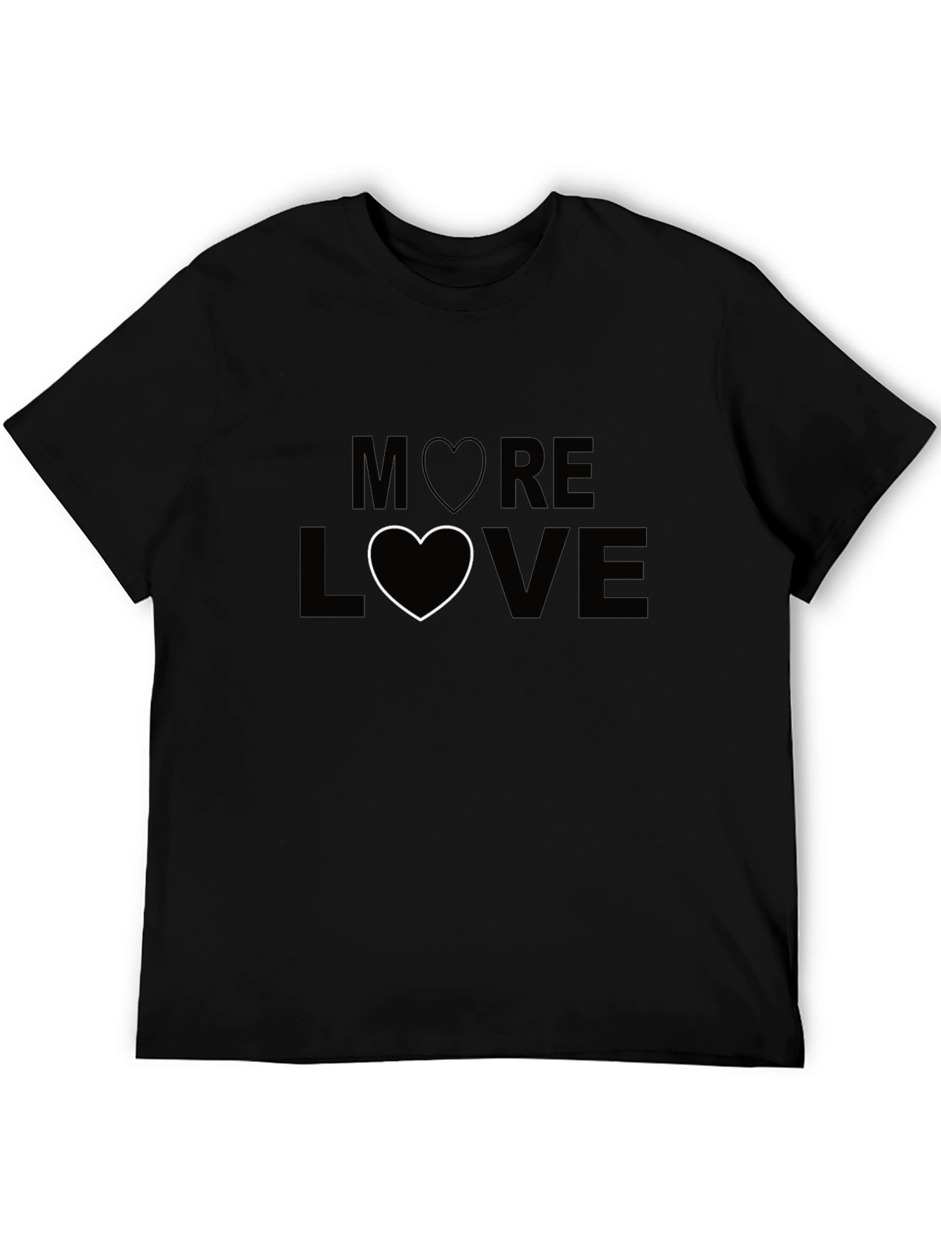 More Love Graphic Tee - Black Unisex T-Shirt